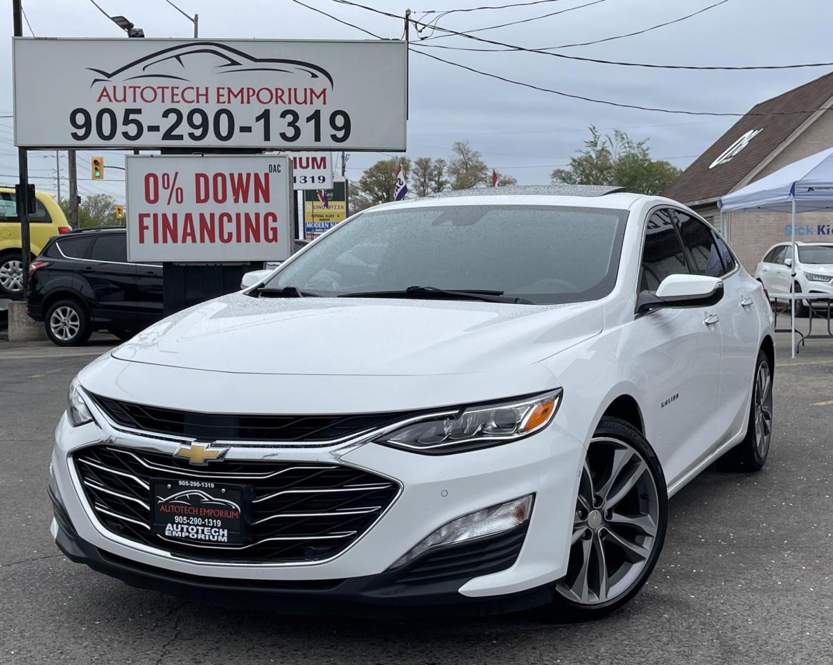 Used 2020 Chevrolet Malibu Premier pearl white Leather / Sunroof / Vented Seats for sale in Mississauga, ON