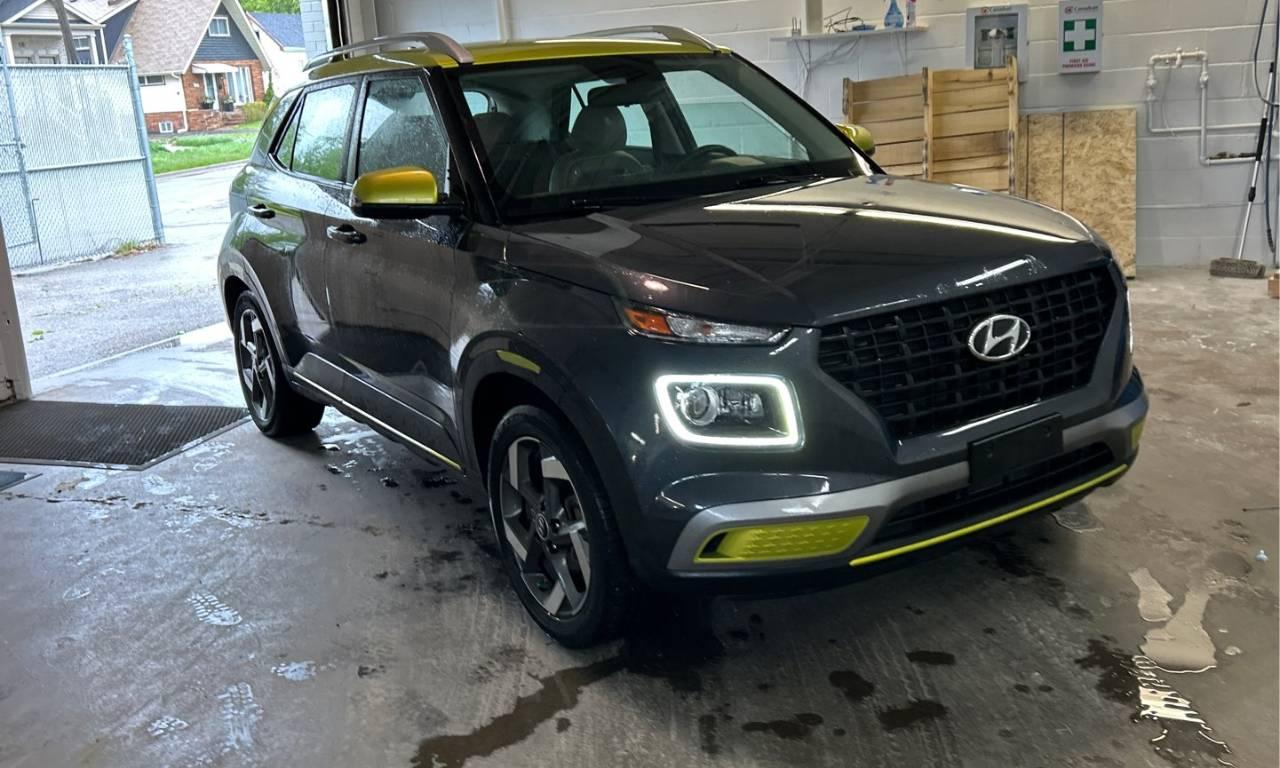 Used 2021 Hyundai Venue Trend IVT w/Urban Pkg/Grey-Lime Interior for sale in London, ON