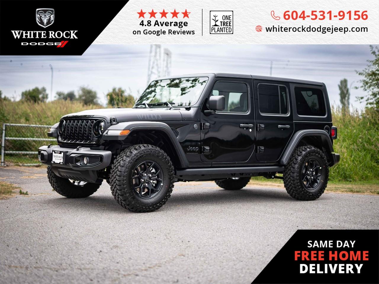 Looking for a rugged black charmer for your explorations? SKID PLATES, TRAILER SWAY CONTROL, ELECTRONIC STABILITY, REMOTE KEYLESS ENTRY, this 2025 Jeep Wrangler Sport is not just about looks; it's a masterful blend of functionality and comfort. With its robust 3.6L 6cyl gas engine, this Wrangler doesn't shy away from challenging terrains or demanding conditions, especially with its commanding 4x4 capabilities.<p></p><p>Inside, the black interior offers a sanctuary of modern conveniences, wrapped in a package of rugged readiness. This Wrangler is equipped with AIR CONDITIONING to keep you comfortable, while the 8-SPEED AUTOMATIC TRANSMISSION ensures smooth transitions as you tackle both cityscapes and mountainsides. The TRACTION CONTROL provides peace of mind on slippery surfaces, and the COMPASS and ILLUMINATED ENTRY help you navigate and enter your vehicle with ease at the end of an adventurous day.</p><p></p><p>This Jeep is not just about strength; it attends to your safety concerns with a suite of features including BRAKE ASSIST and 4 WHEEL DISC BRAKES, ensuring confident stopping prowess. The SPLIT FOLDING REAR SEAT accommodates additional cargo, providing versatility for all your journeys ahead.</p><p></p><p>Experience the indomitable spirit of this Jeep Wrangler Sport, where adventure meets sophistication. Secure this formidable SUV today and set the stage for countless journeys to remember. Contact us for this exceptional Wrangler, Stock # S605585, ready to forge new paths with you.</p>