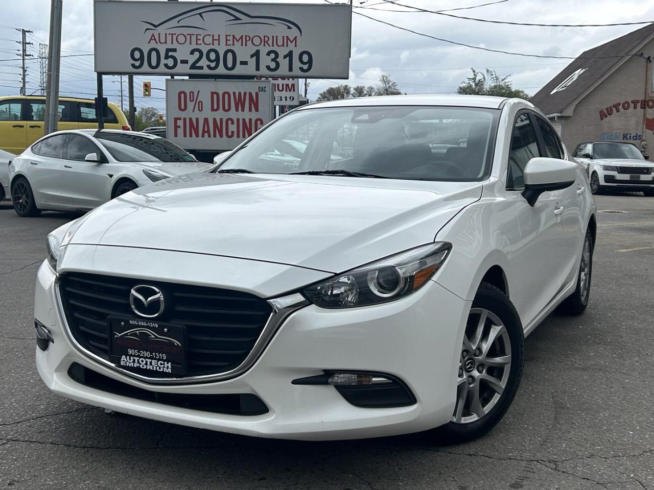 Used 2018 Mazda MAZDA3 GS Pearl White Htd Seats / Blind Spot / Push Start for sale in Mississauga, ON