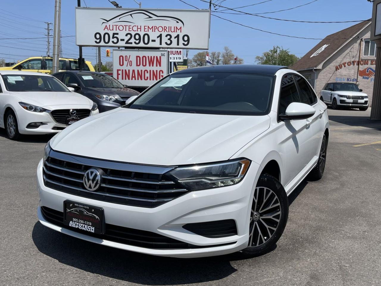 Used 2021 Volkswagen Jetta Highline Pearl White  / Leather / Sunroof / Push Start for sale in Mississauga, ON