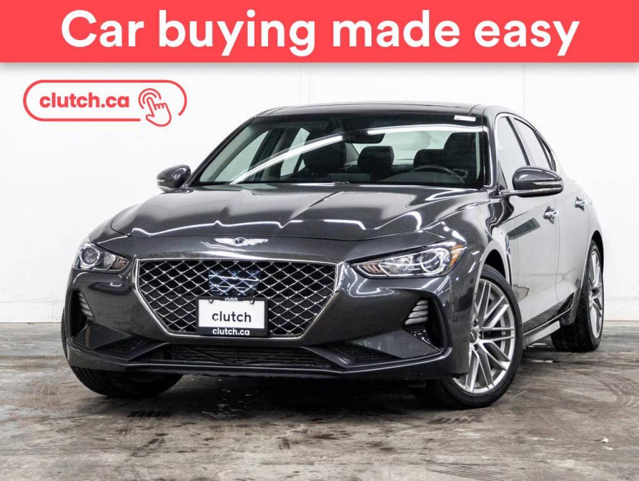 Used 2020 Genesis G70 2.0T Advanced AWD w/ Apple CarPlay & Android Auto, Power Moonroof, Heated Steering Wheel for sale in Toronto, ON