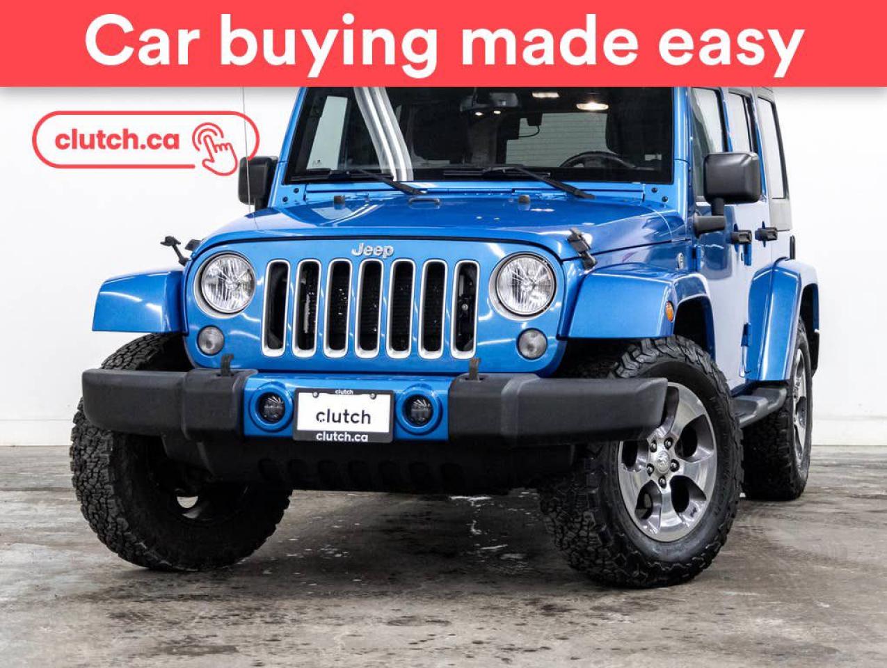 Used 2016 Jeep Wrangler Unlimited Sahara 4WD w/ Nav, Cruise Control, Aux for sale in Toronto, ON