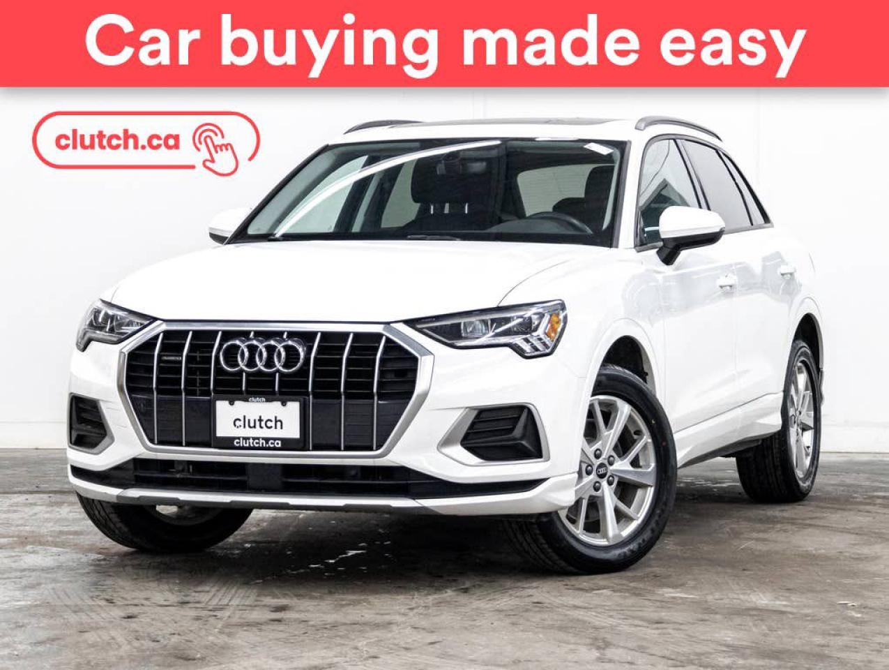 Used 2022 Audi Q3 45 Komfort AWD w/ Apple CarPlay & Android Auto, Panoramic Moonroof, Rearview Cam for sale in Toronto, ON
