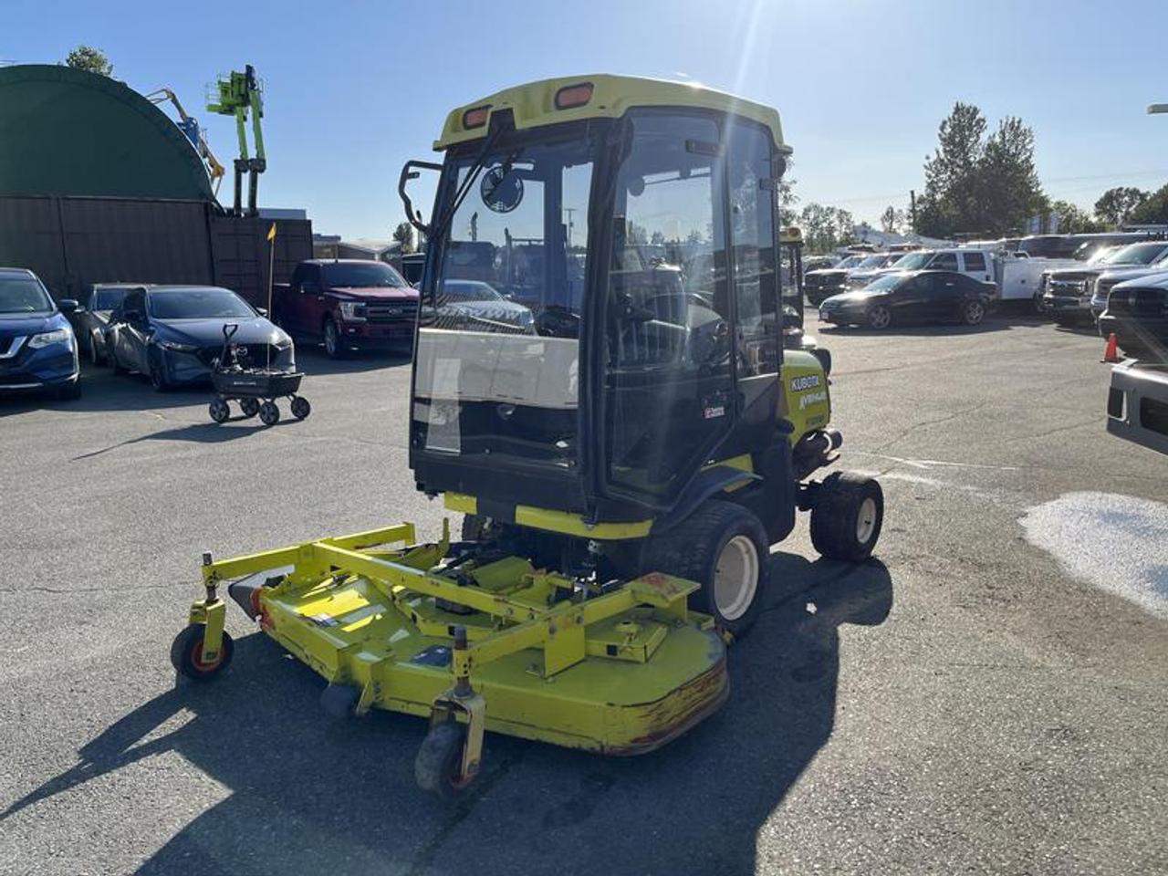 2015 Kubota F3990 Front Mower Diesel 4 Wheel Drive, green exterior, black interior. Made in Canada. Mower length: 72 inches front deck ,Kubota 4 cylinder 36 HP 1499cc diesel engine,4WD hydrostatic transmission, Front PTO, 61.5 L Diesel , fuel tank, Power steering, Hydraulic lift, Enclosed cab, A/C, Wet disc brakes, 1,400 KG total weight,  24x12.00-12 front tires , 18x9.50-8 rear tires, Engine: 36.9 HP, 4-cylinder liquid-cooled diesel, Transmission:, Hydrostatic with 4WD auto-assist, Diesel Fuel Capacity: 16.1 gallons (61 liters), Weight: 1755 lbs (796 kg) without mower deck. Vehicle come with registration.  $14,850.00 plus $375 processing fee, $15,225.00 total payment obligation before taxes.  Sale price until August 29, 2026, 4:00 PM PDT. Listing report, warranty, contract commitment cancellation fee, financing available on approved credit (some limitations and exceptions may apply). All above specifications and information is considered to be accurate but is not guaranteed and no opinion or advice is given as to whether this item should be purchased. We do not allow test drives due to theft, fraud, acts of vandalism and undetectable impaired driving. Instead we provide the following benefits: Complimentary Warranty (with options to extend), Limited Money Back Satisfaction Guarantee on Fully Completed Contracts, Contract Commitment Cancellation, and an Open-Ended Sell-Back Option. Ask seller for details or call 604-522-REPO(7376) to confirm listing availability.