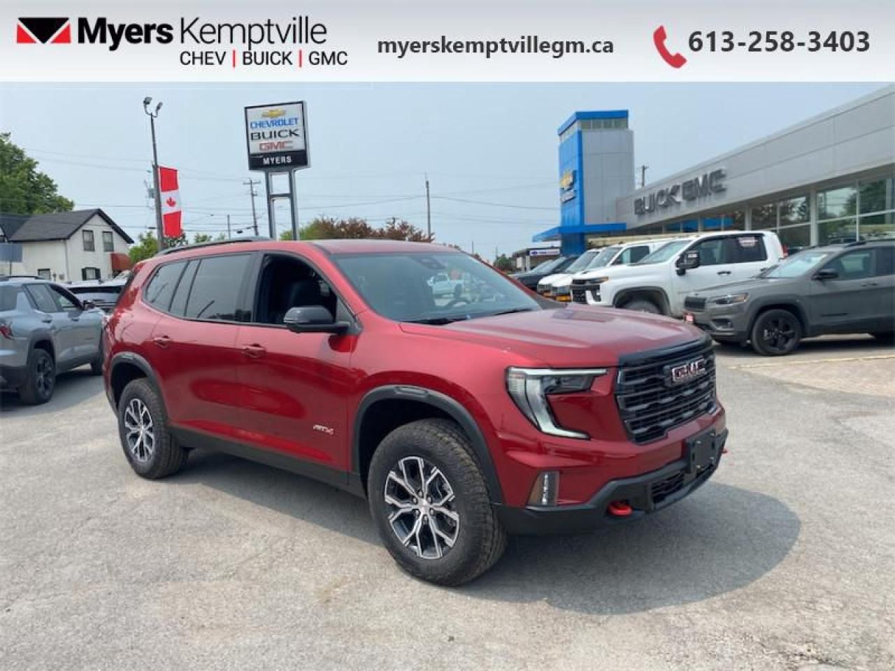 New 2025 GMC Acadia AT4  - SUNROOF -  POWER for sale in Kemptville, ON