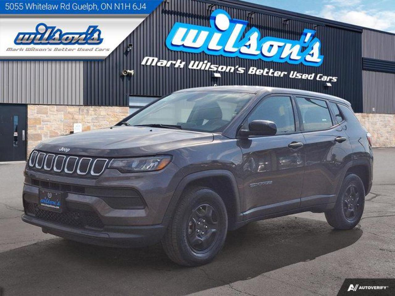 Used 2022 Jeep Compass Sport Apple Carplay | Android Auto | Rain Sensing Wipers | Rain Brake Support & More ! for sale in Guelph, ON