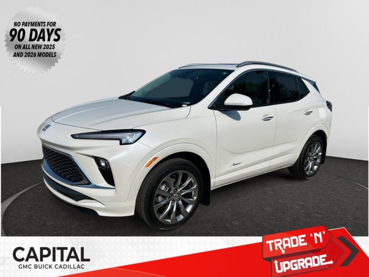 This 2026 Buick Encore GX in White Frost Tricoat is equipped with AWD and Turbocharged 1.3/ engine.Check out this vehicles pictures, features, options and specs, and let us know if you have any questions. Helping find the perfect vehicle FOR YOU is our only priority.P.S...Sometimes texting is easier. Text (or call) 306-801-9090 for fast answers at your fingertips!Dealer License #914248Disclaimer: All prices are plus taxes & fees. See dealer for Details. Dealer Permit # 914248 See dealer for Details.