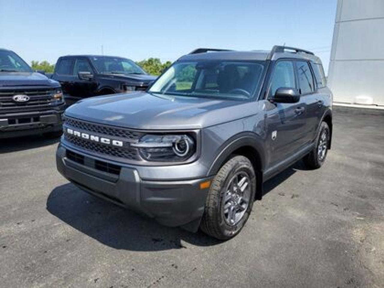 This rugged and refined 2025 Ford Bronco Sport Big Bend 200A stands out in Carbonized Grey. Built to tackle adventure and city streets alike, this 5-passenger SUV is powered by a 1.5L EcoBoost® engine, delivering 181 horsepower and 190 lb-ft of torque. Coupled with an 8-speed automatic transmission, the Bronco Sport offers impressive fuel efficiency and performance to match your lifestyle.

Key Features Include:
Heated Front Seats
8-Way Power Drivers Seat
SYNC® 4 with a 13.2 Color Touchscreen
Ford Co-Pilot360 Assist+ featuring Adaptive Cruise Control with Stop & Go
Terrain Management System with 5 G.O.A.T. Modes
LED Headlamps, Fog Lamps, and Signature Lighting
17 Carbonized Grey-Painted High Gloss Aluminum Wheels
Wireless Apple CarPlay® and Android Auto Compatibility
Rain-Sensing Windshield Wipers and Privacy Glass
Intelligent Access with Push-Button Start

Moose Jaw Ford, conveniently located at 1010 North Service Road in Moose Jaw, is your trusted destination for all your automotive needs. With an impressive 4.8-star Google rating from nearly 1,500 reviews, we are proud to deliver an exceptional vehicle-buying experience tailored just for you. Our Moose Jaw Motives set us apart, offering unbeatable value like half-priced oil changes for life on pre-owned vehicles, one year of key and remote protection, and one year of tire and rim protection. Enjoy peace of mind with every purchase. At Moose Jaw Ford, were committed to driving positive change in our community by combining exceptional service, high-quality vehicles, and a guest-first approach. Visit us today!