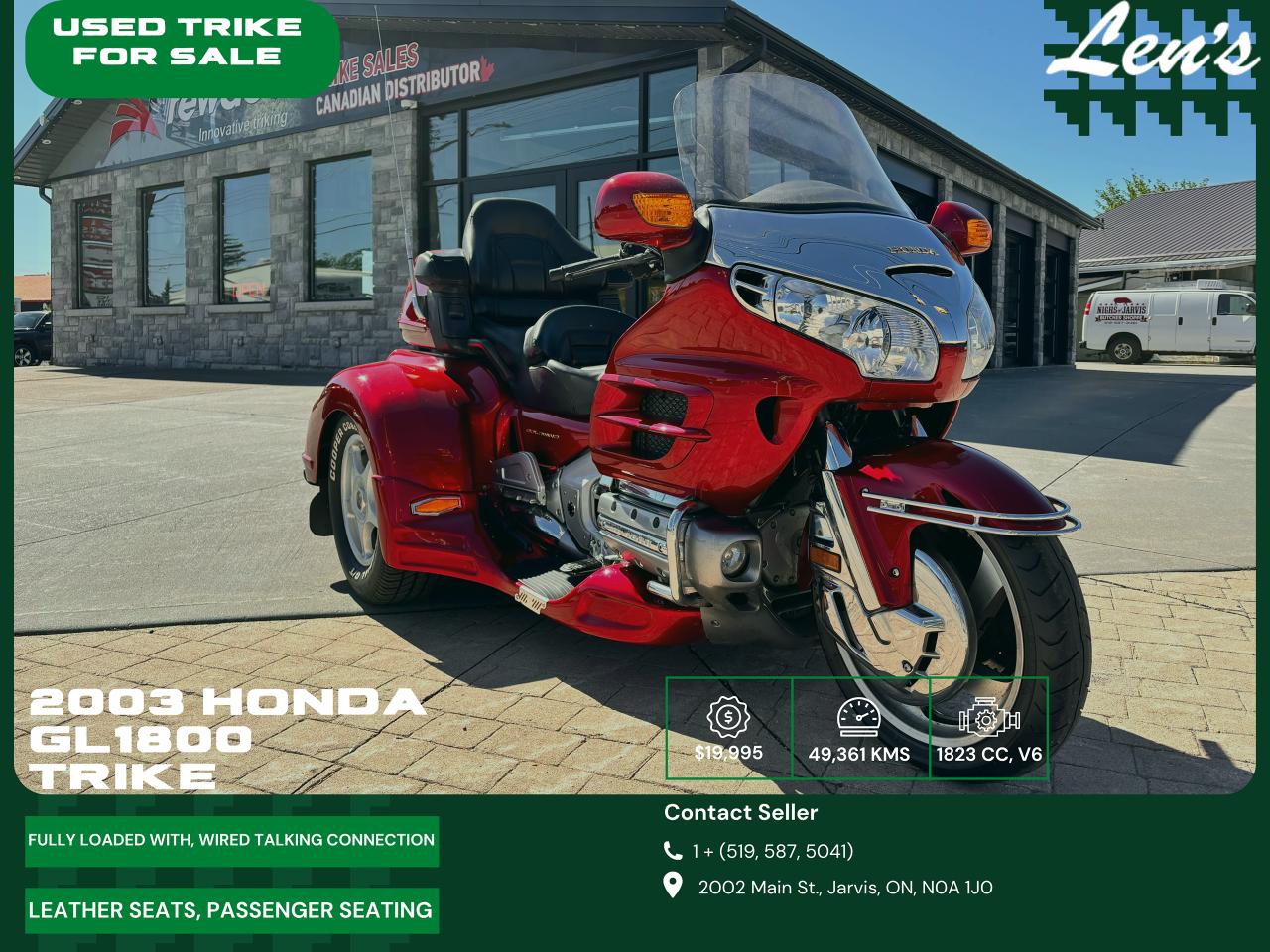 Used 2003 Honda GL1800 Financing Available!, Clean CarFax for sale in Jarvis, ON