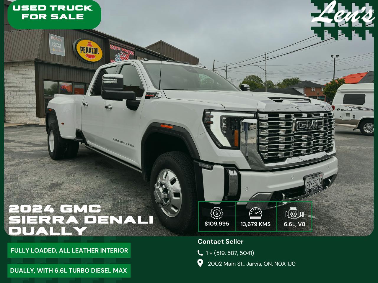 Used 2024 GMC Sierra 3500 Fully Financeable, Like Brand New for sale in Jarvis, ON