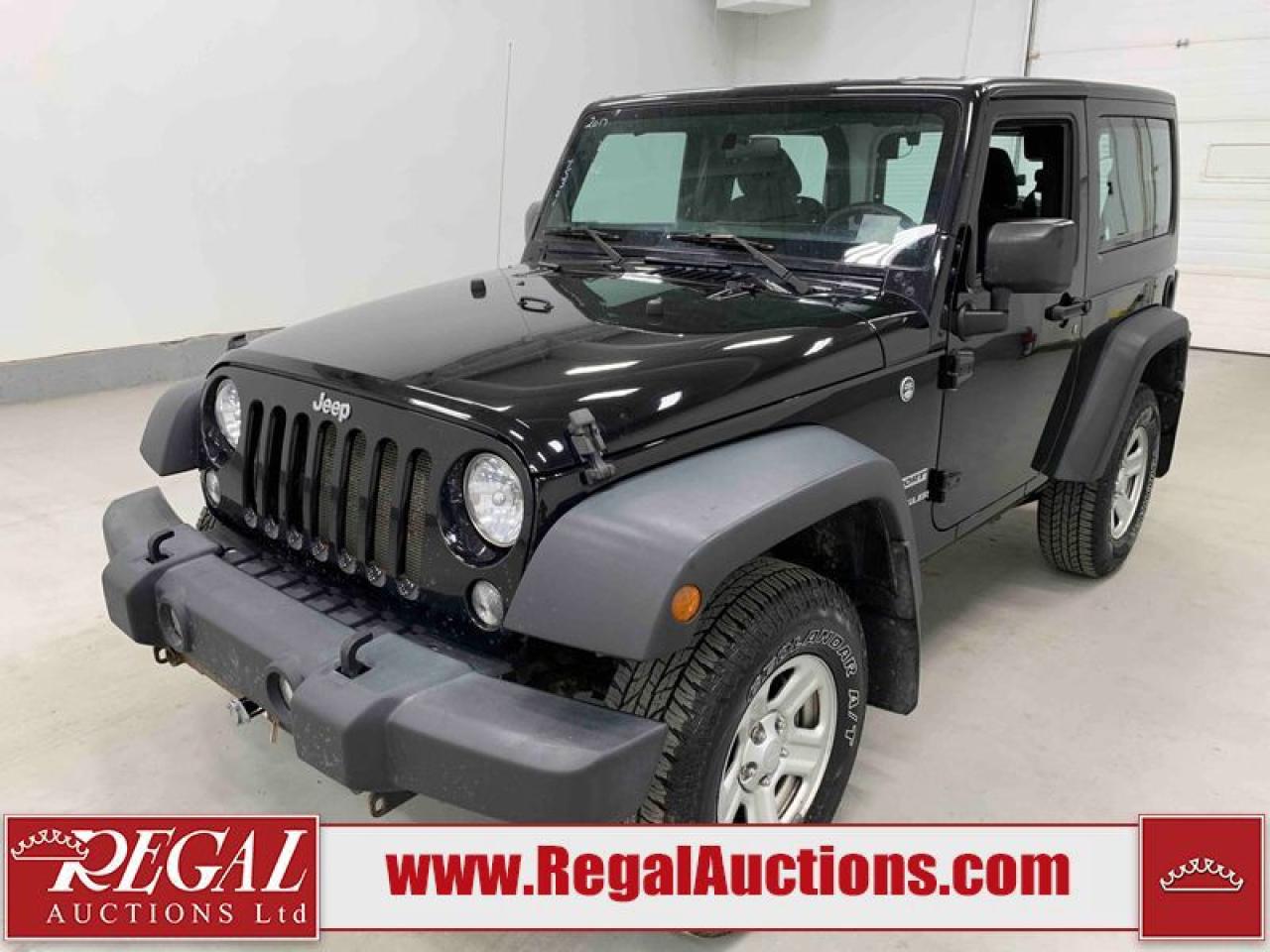 Used 2017 Jeep Wrangler SPORT for sale in Calgary, AB