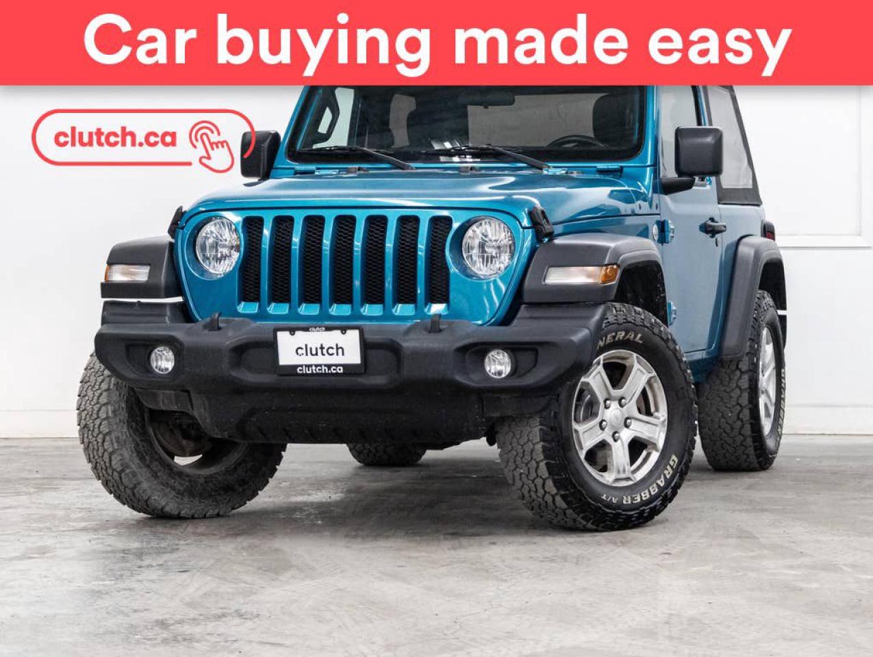 Used 2020 Jeep Wrangler Sport 4WD w/ Rearview Cam, Cruise Control, 12V Outlet for sale in Toronto, ON