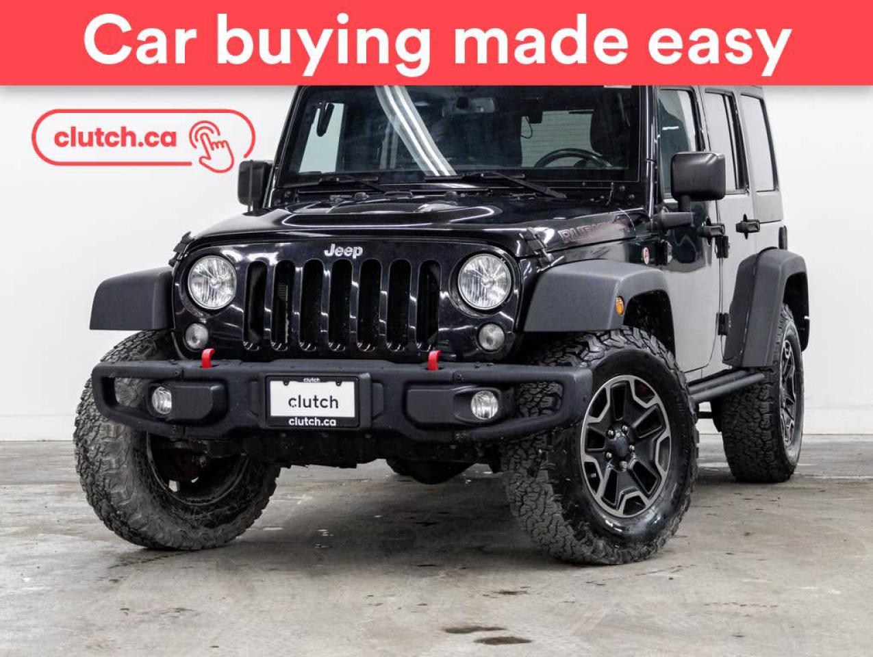 Used 2016 Jeep Wrangler Unlimited Rubicon 4X4 w/ Heated Front Seats, Cruise Control, Aux for sale in Toronto, ON