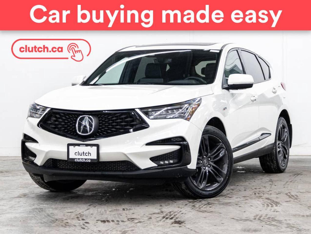Used 2019 Acura RDX A-Spec AWD w/Apple CarPlay & Android Auto, Heated Front Seats, Backup Cam for sale in Toronto, ON