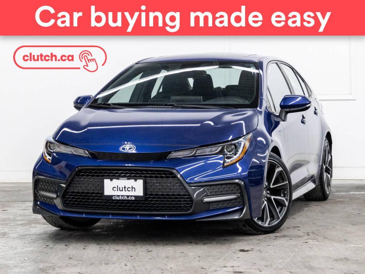 Used 2020 Toyota Corolla SE w/ SE Upgrade Pkg w/ Apple CarPlay, Power Moonroof, Wireless Charging for sale in Toronto, ON