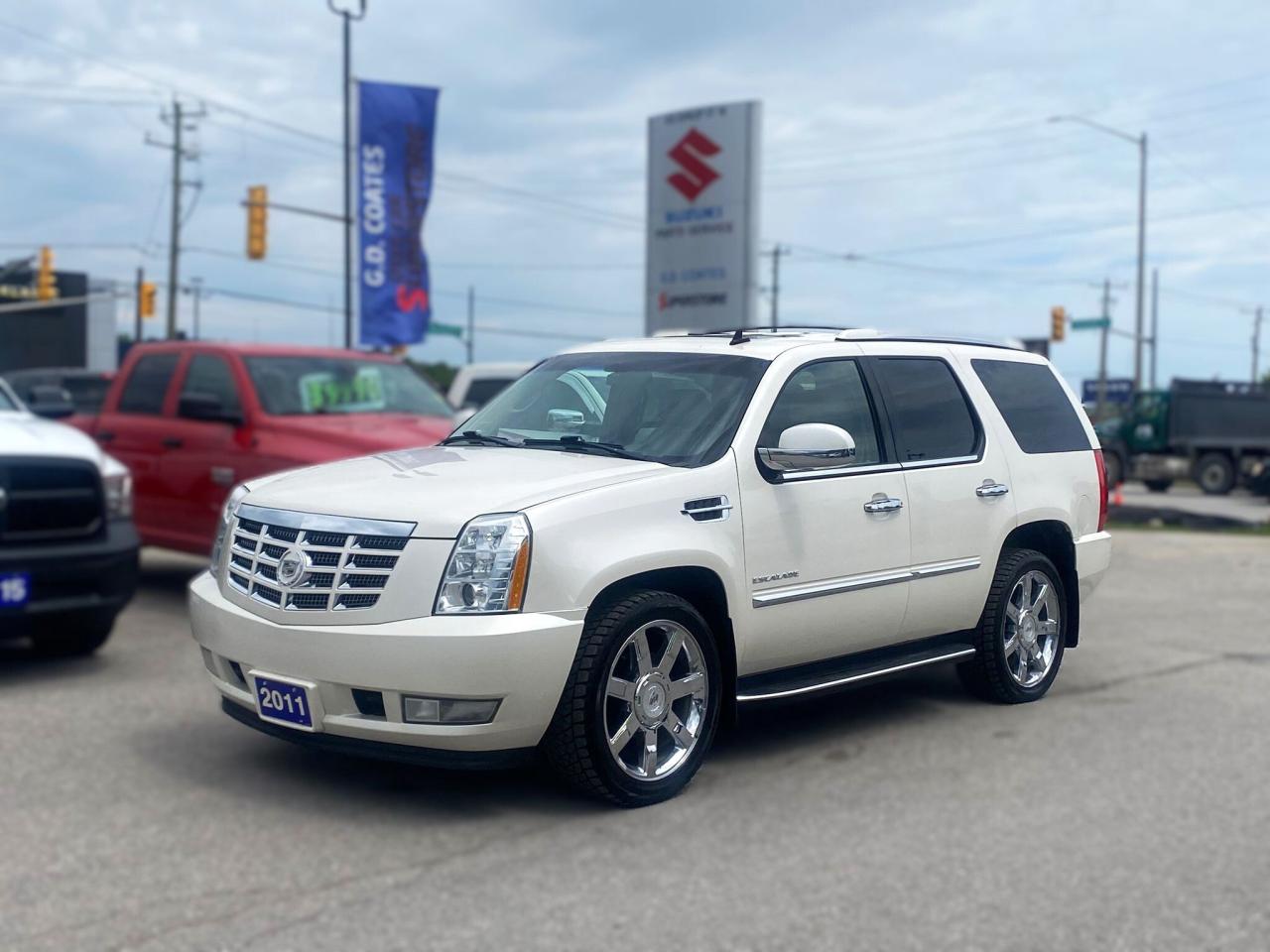 Used 2011 Cadillac Escalade Luxury AWD ~22 Inch Chrome Wheels ~Leather ~Roof for sale in Barrie, ON