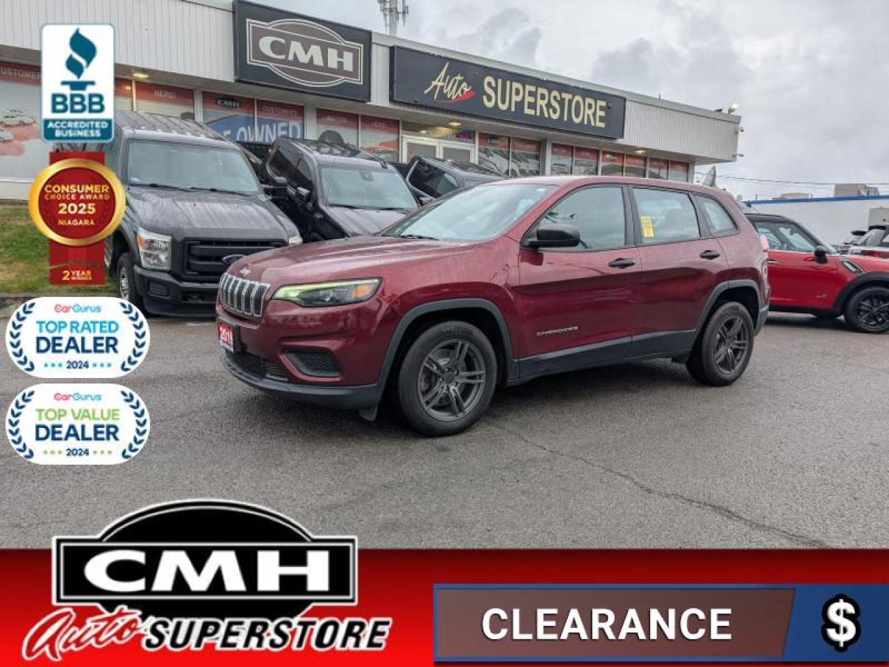 2019 Jeep Cherokee Sport  CAM BLUETOOTH 17-AM-ALLOYS