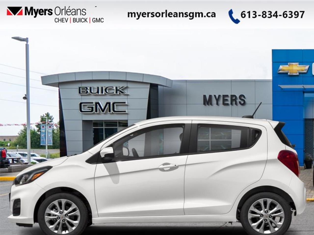 <b>Low Mileage!</b><br> <br>    The city moves fast and so do you. Easily maneuver through traffic with your Chevy Spark as your tour guide. This  2022 Chevrolet Spark is fresh on our lot in Orleans. <br> <br>Big things come in small packages, this 2022 Spark provides all of the big and bold style you need for your fast paced life. With amazing acceleration, and all the tech you expect from a modern compact, this 2022 Spark is as fun as it is functional. The interior is surprisingly spacious and offers plenty of cargo room plus it comes loaded with some technology to make your drive even better. This low mileage  hatchback has just 31,218 kms. Its  white in colour  . It has an automatic transmission and is powered by a  98HP 1.4L 4 Cylinder Engine. <br> <br> Our Sparks trim level is LT. This amazing compact car comes with stylish aluminum wheels, a 7 inch colour touchscreen display featuring Android Auto and Apple CarPlay capability plus it also comes with Chevrolet MyLink and SiriusXM radio, a built in rear vision camera and bluetooth streaming audio. Additional features on this upgraded trim include cruise and audio controls on the steering wheel, remote keyless entry, a 60/40 split rear seat, air conditioning and it also comes with LED signature lighting and OnStar via Chevrolet Connected Access.<br> <br>To apply right now for financing use this link : <a href=https://www.myersorleansgm.ca/FinancePreQualForm target=_blank>https://www.myersorleansgm.ca/FinancePreQualForm</a><br><br> <br/><br> Buy this vehicle now for the lowest bi-weekly payment of <b>$130.99</b> with $0 down for 96 months @ 9.99% APR O.A.C. ( Plus applicable taxes -  Plus applicable fees   ).  See dealer for details. <br> <br>*MYERS LIFETIME ENGINE AND TRANSMISSION COVERAGE CERTIFICATE NOT AVAILABLE ON VEHICLES WITH KMS EXCEEDING 140,000KM, VEHICLES 8 YEARS & OLDER, OR HIGHLINE BRAND VEHICLE(eg. BMW, INFINITI. CADILLAC, LEXUS...)<br> Come by and check out our fleet of 90+ used cars and trucks and 180+ new cars and trucks for sale in Orleans.  o~o