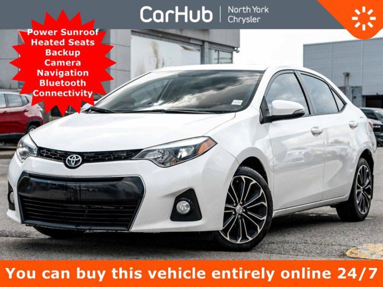 Used 2016 Toyota Corolla S Power Sunroof Heated Seats Backup Cam Navi Bluetooth for sale in Thornhill, ON