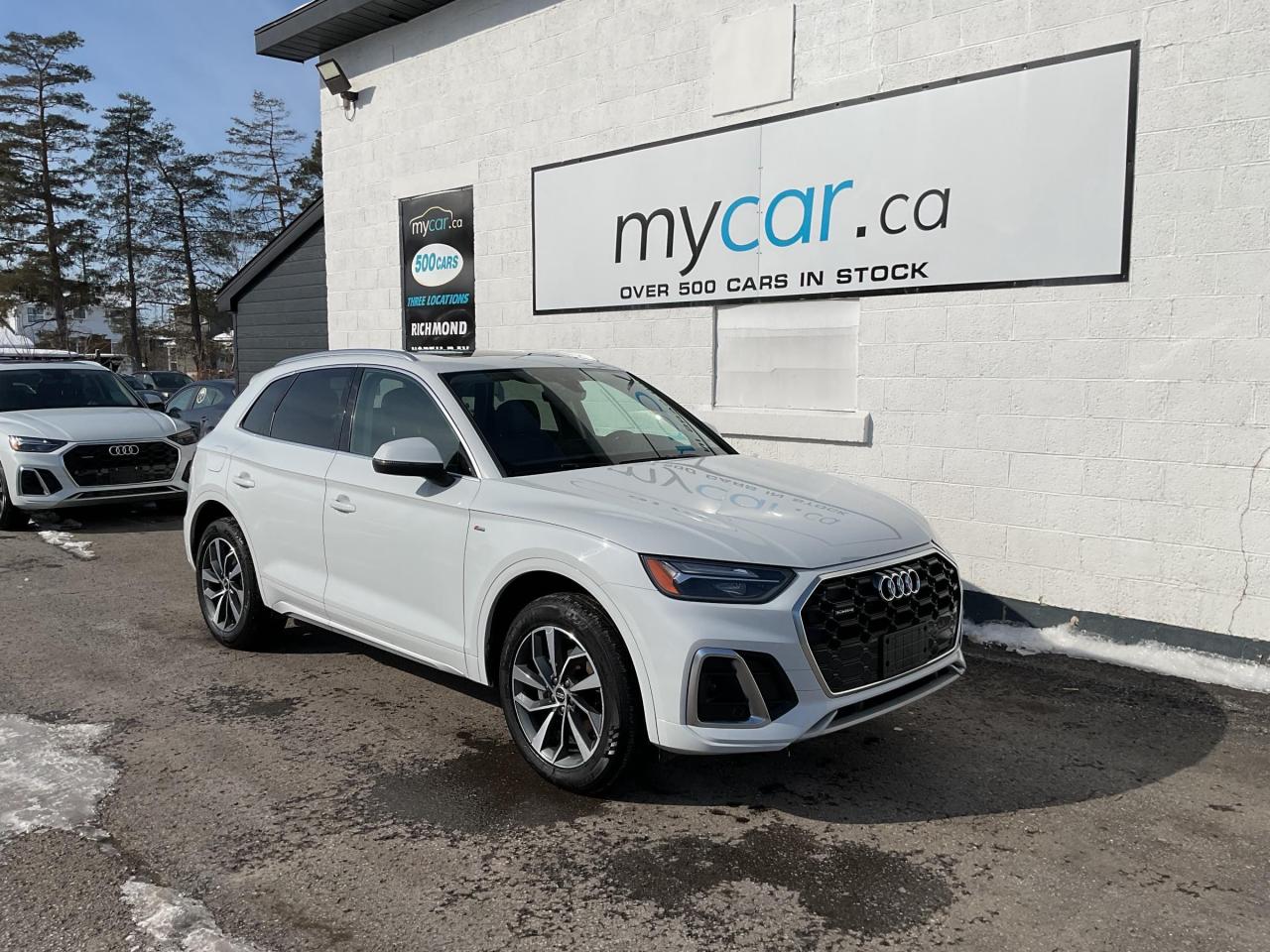 Used 2023 Audi Q5 45 Progressiv 2L PROGRESSIVE AWD!!!!   SUNROOF. HEATED SEATS. LEATHER. NAV. BACKUP CAM. A/C. CRUISE. PWR GROUP. KE for sale in North Bay, ON