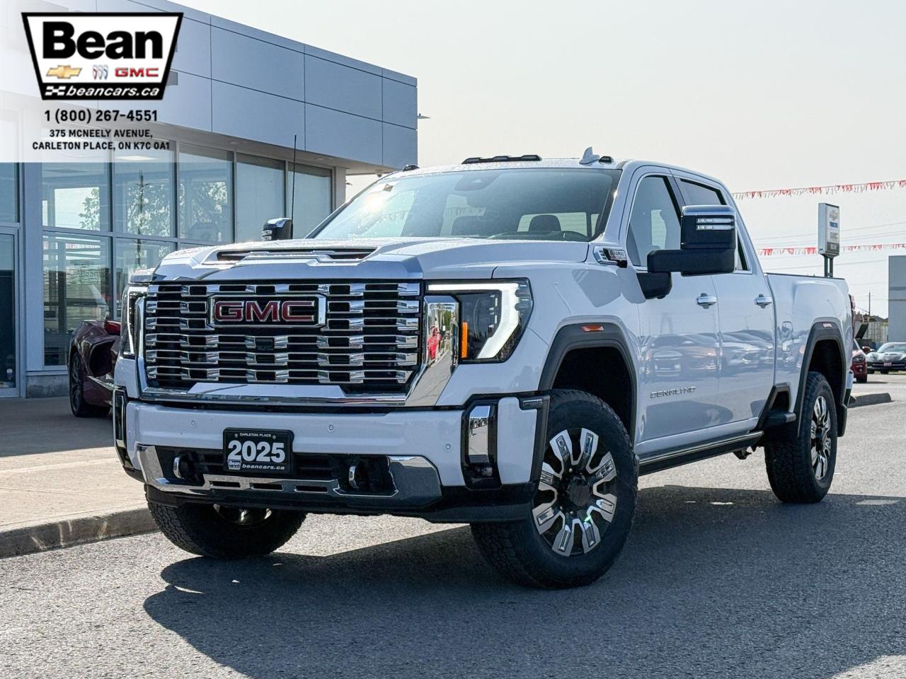 New 2025 GMC Sierra 2500 HD Denali DURAMAX 6.6L V8 WITH REMOTE START/ENTRY, SUNROOF, HEATED SEATS, HEATED STEERING WHEEL, VENTILATED SEATS, HD SURROUND VISION for sale in Carleton Place, ON