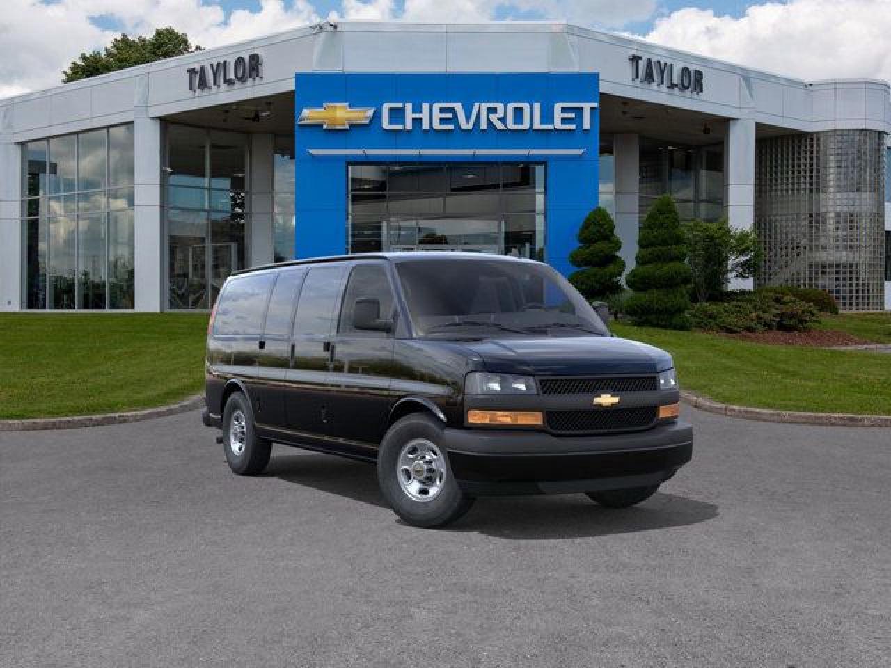 <b>4G LTE,  Easy Clean Floors,  Rear Vision Camera,  Power Windows,  Power Doors!</b><br> <br>   Get the job done with this tough and versatile Chevrolet Express. <br> <br>This Chevrolet Express Cargo is a full-size van with two seats and an expansive cargo area. If you want the capability of a truck, but need the cargo space provided by van, this Chevy Express is perfect fit for you. You can haul big payloads and or customize this Express to perfectly fit for your business needs.<br> <br> This black van  has an automatic transmission and is powered by a  276HP 4.3L V6 Cylinder Engine.<br> <br> Our Express Cargo Vans trim level is 2500 135. This multipurpose cargo van includes 4G LTE capability, a large passenger-side door, air conditioning, power windows and door locks, 6 built-in tie down anchors in the cargo area, vinyl surfaces to make it easier to clean, a 120-volt power outlet, a rear-view camera, LED interior cargo lights, Stabilitrak and Tow Haul mode to change the transmission and engine settings when youre hauling a heavy load. This vehicle has been upgraded with the following features: 4g Lte,  Easy Clean Floors,  Rear Vision Camera,  Power Windows,  Power Doors,  Siriusxm,  Cargo Management. <br><br> <br>To apply right now for financing use this link : <a href=https://www.taylorautomall.com/finance/apply-for-financing/ target=_blank>https://www.taylorautomall.com/finance/apply-for-financing/</a><br><br> <br/> See dealer for details. <br> <br>HST, licensing, and Federal luxury tax (if applicable) are extra. <br><br> Come by and check out our fleet of 70+ used cars and trucks and 150+ new cars and trucks for sale in Kingston.  o~o