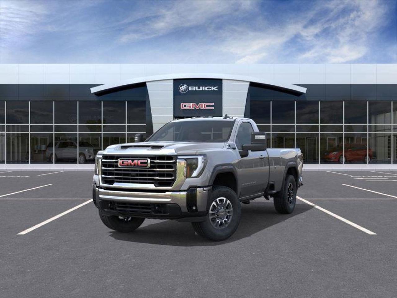 New 2025 GMC Sierra 3500 HD SLE Preferred Equipment Group 3SA|REAR WHEEL LINERS|REMOTE START PKG|SPRAY-ON BEDLINER|REAR AXLE, 3.73 RATIO|GVWR: 5,126 KG (11,300 LB)|ENG BLOCK HEATER|6.6L V8 DI, VVT ENG|ALLISON 10-SPD  TRANS.|AUTOTRAC for sale in Tillsonburg, ON
