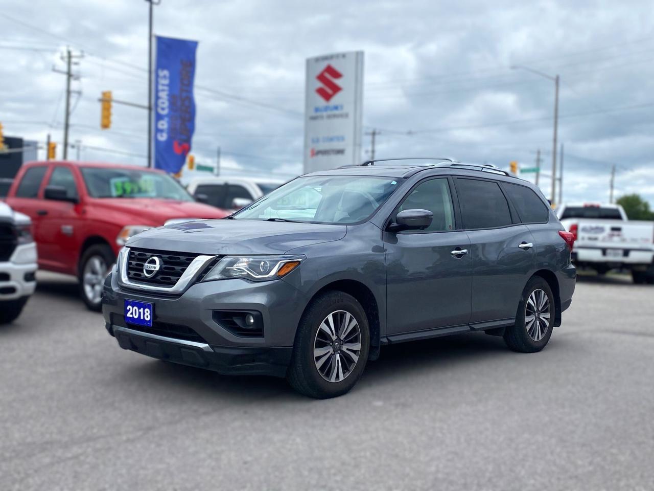 Used 2018 Nissan Pathfinder SL Premium 4x4 ~Nav ~Cam ~Heated Leather ~Moonroof for sale in Barrie, ON