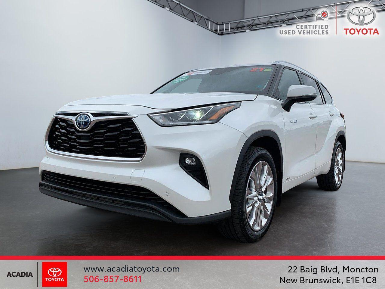 Used 2021 Toyota Highlander Hybrid Limited for sale in Moncton, NB
