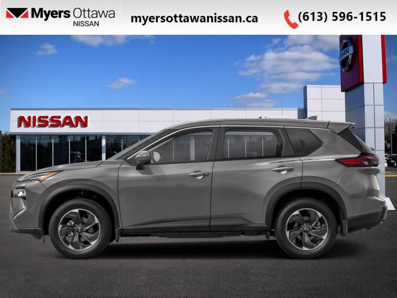 <b>Low Mileage, Moonroof,  Power Liftgate,  Adaptive Cruise Control,  Alloy Wheels,  Heated Seats!</b><br> <br>    The Rogue is built to serve as a well-rounded crossover, with rugged design, a comfortable ride and modern interior tech. This  2024 Nissan Rogue is fresh on our lot in Ottawa. <br> <br>Nissan was out for more than designing a good crossover in this 2024 Rogue. They were designing an experience. Whether your adventure takes you on a winding mountain path or finding the secrets within the city limits, this Rogue is up for it all. Spirited and refined with space for all your cargo and the biggest personalities, this Rogue is an easy choice for your next family vehicle.This low mileage  SUV has just 13,746 kms. Its  grey in colour  . It has an automatic transmission and is powered by a  201HP 1.5L 3 Cylinder Engine. <br> <br> Our Rogues trim level is SV Moonroof. Rogue SV steps things up with a power moonroof, a power liftgate for rear cargo access, adaptive cruise control and ProPilot Assist. Also standard include heated front heats, a heated leather steering wheel, mobile hotspot internet access, proximity key with remote engine start, dual-zone climate control, and an 8-inch infotainment screen with NissanConnect, Apple CarPlay, and Android Auto. Safety features also include lane departure warning, blind spot detection, front and rear collision mitigation, and rear parking sensors. This vehicle has been upgraded with the following features: Moonroof,  Power Liftgate,  Adaptive Cruise Control,  Alloy Wheels,  Heated Seats,  Heated Steering Wheel,  Mobile Hotspot. <br> <br>To apply right now for financing use this link : <a href=https://www.myersottawanissan.ca/finance target=_blank>https://www.myersottawanissan.ca/finance</a><br><br> <br/><br>Get the amazing benefits of a Nissan Certified Pre-Owned vehicle!!! Save thousands of dollars and get a pre-owned vehicle that has factory warranty, 24 hour roadside assistance and rates as low as 0.9%!!! <br>*LIFETIME ENGINE TRANSMISSION WARRANTY NOT AVAILABLE ON VEHICLES WITH KMS EXCEEDING 140,000KM, VEHICLES 8 YEARS & OLDER, OR HIGHLINE BRAND VEHICLE(eg. BMW, INFINITI. CADILLAC, LEXUS...)<br> Come by and check out our fleet of 50+ used cars and trucks and 90+ new cars and trucks for sale in Ottawa.  o~o