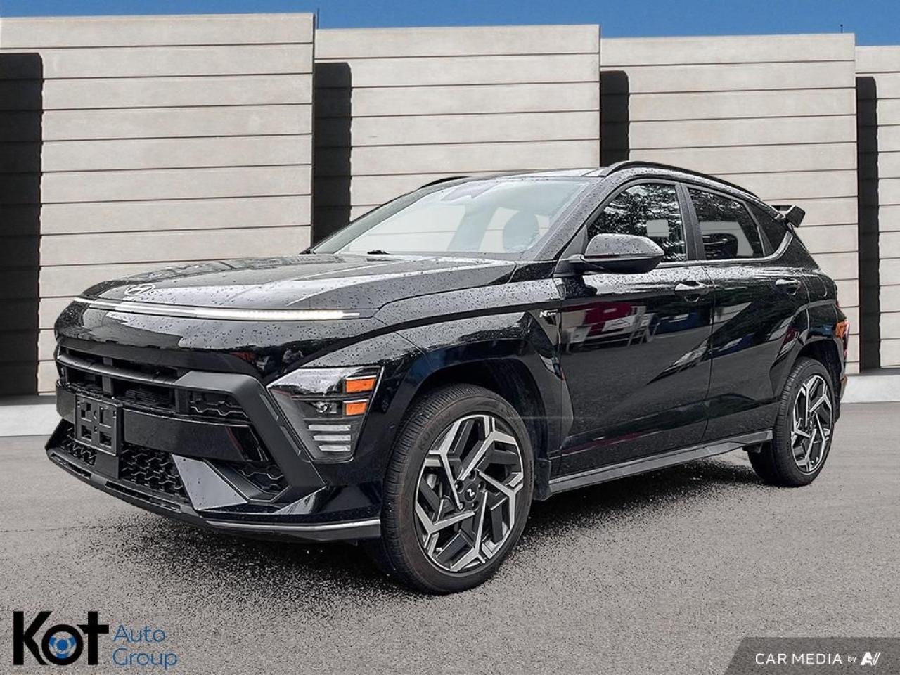 Used 2024 Hyundai KONA 1.6T N Line AWD! REMOTE START! SUNROOF! BLIND SPOT DETECTION! TOUCHSCREEN! HEATED FRONT SEATS! NO ACCIDENTS! HEATED STEERING WHEEL! for sale in Maple Ridge, BC