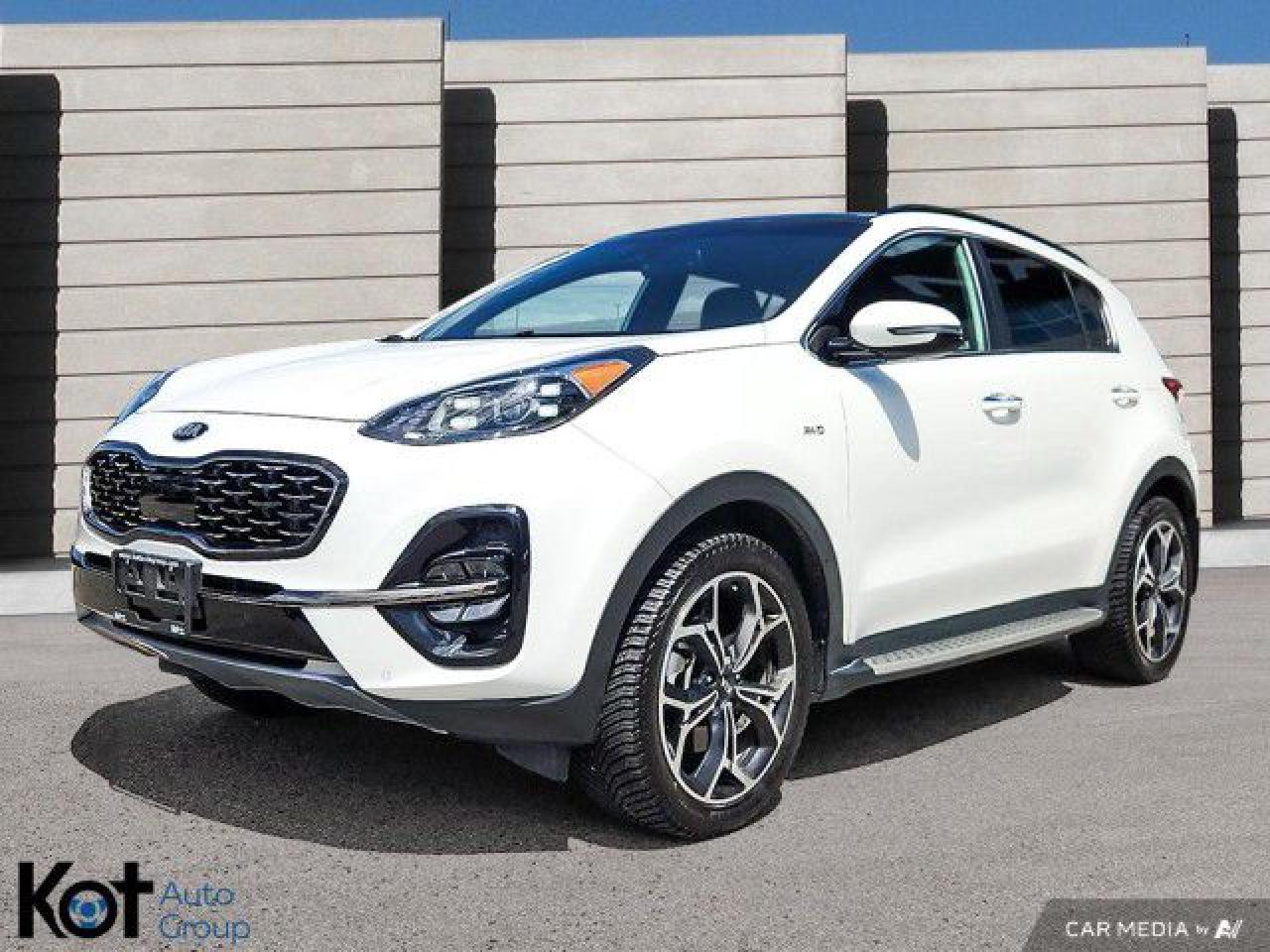 Used 2021 Kia Sportage SX ! Heated Leather, Navigation, Turbo, Panoramic Sunroof, Power Liftgate and Lane Keep Assist ! for sale in Kelowna, BC