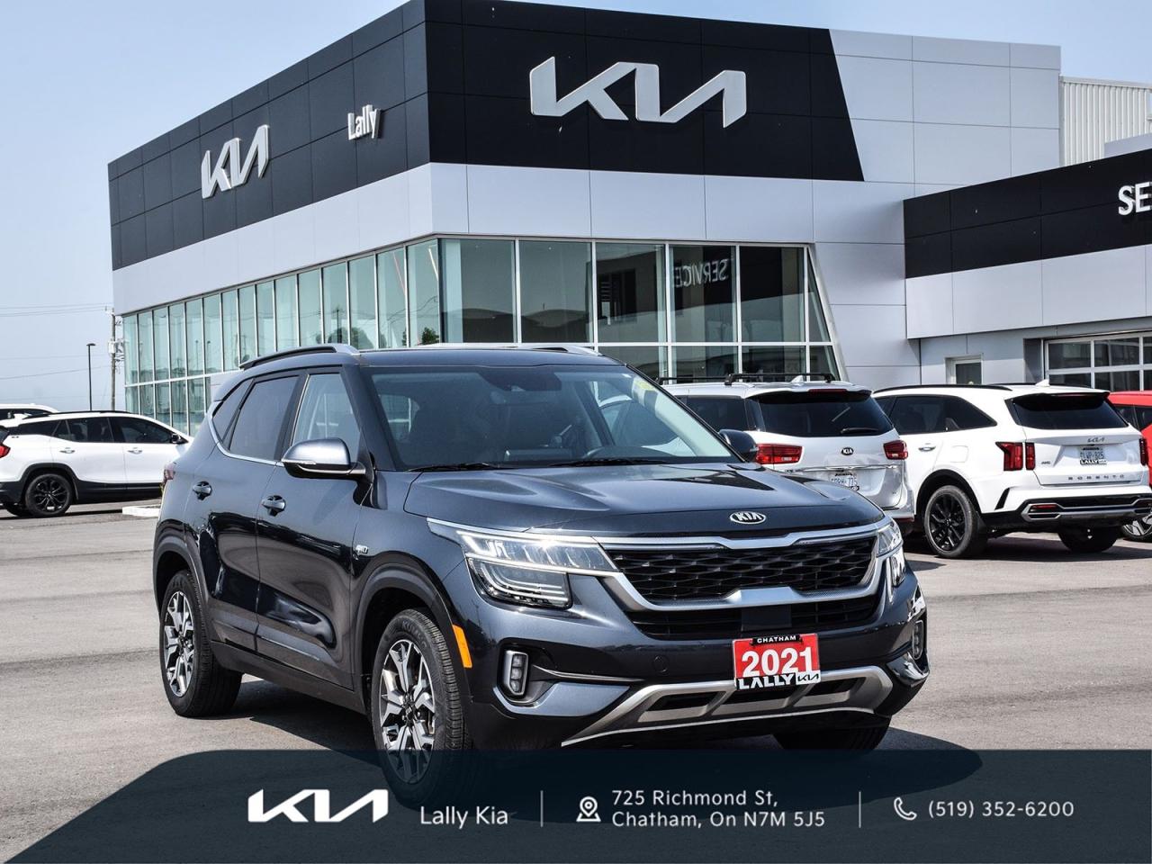 Used 2021 Kia Seltos EX Premium Low KMs | Clean CarFax | Local Trade | AWD for sale in Chatham, ON