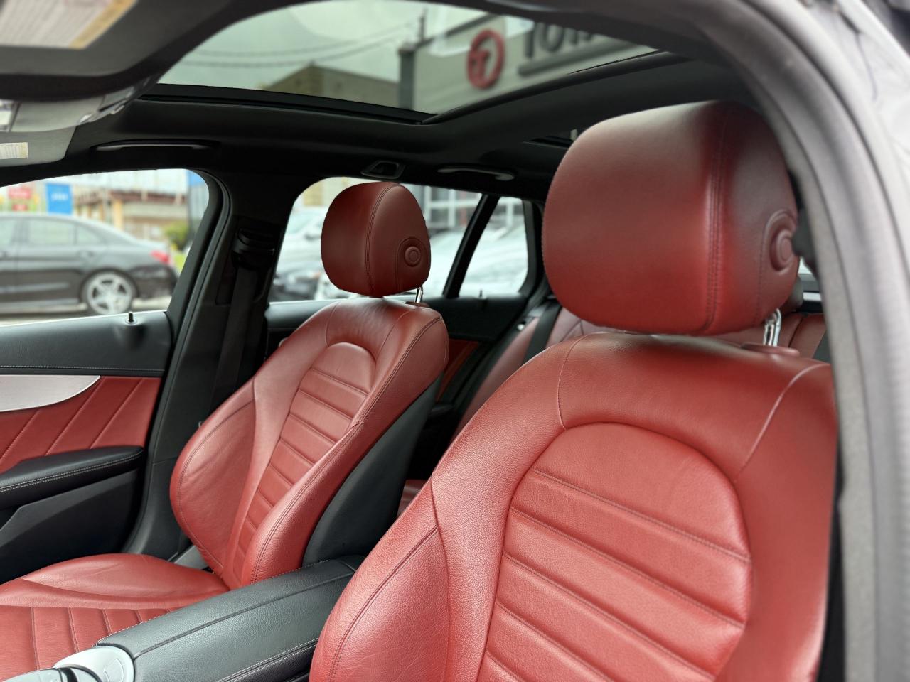 2018 Mercedes-Benz C-Class //AMG 300 WAGON | RED LEATHER | LOADED - Photo #28