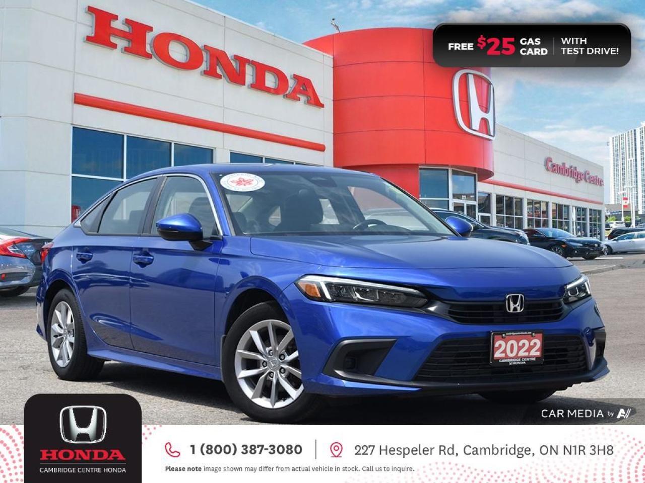 Used 2022 Honda Civic EX APPLE CARPLAY™/ANDROID AUTO™ | POWER SUNROOF | REARVIEW CAMERA for sale in Cambridge, ON
