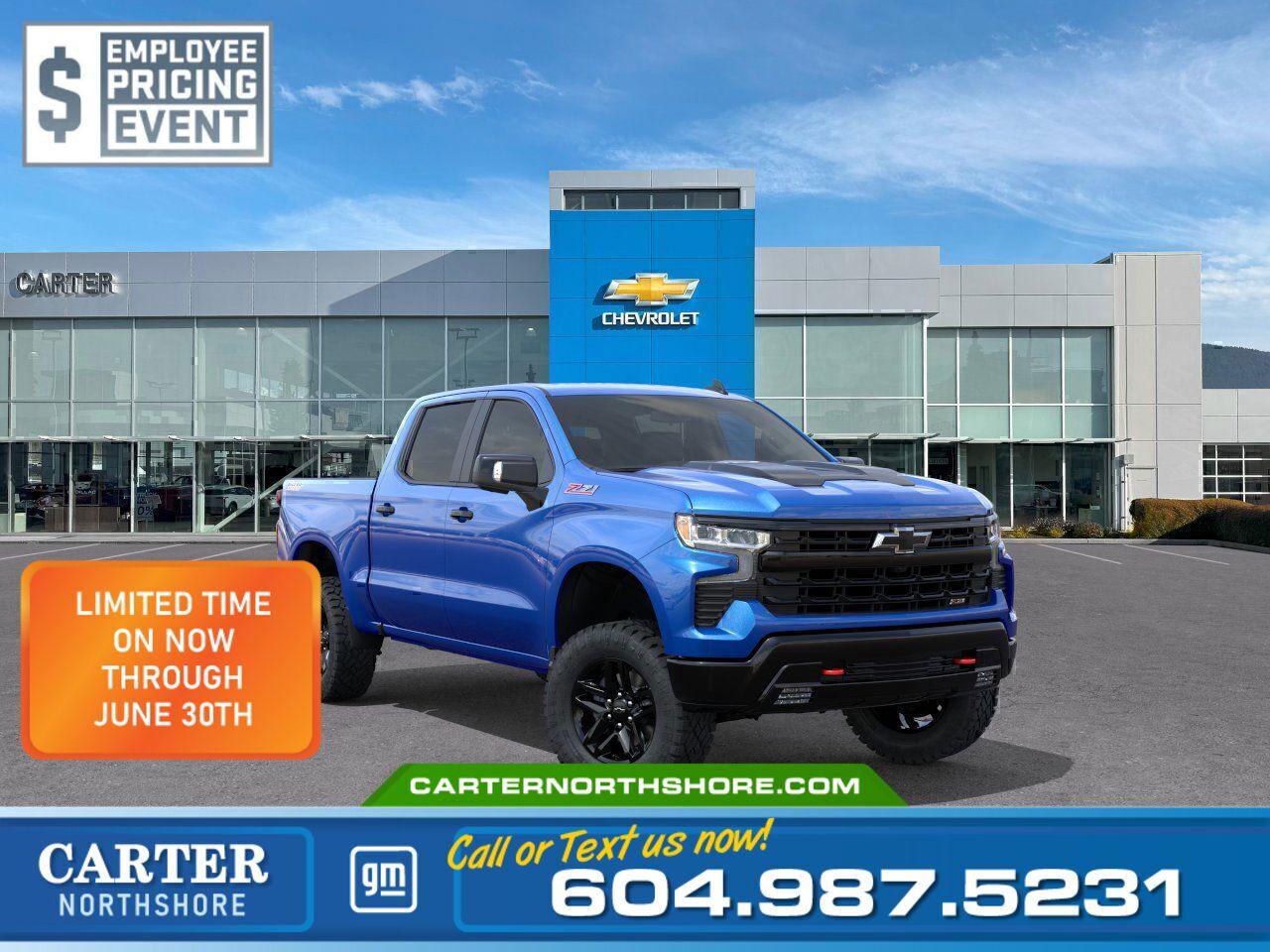 New 2025 Chevrolet Silverado 1500 2LT TRAIL BOSS | Gloss Alum Wheels/2 Inch Lift for sale in North Vancouver, BC