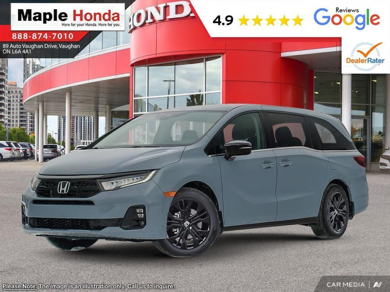 New 2025 Honda Odyssey 4DR AT BLACK EDITION for sale in Vaughan, ON