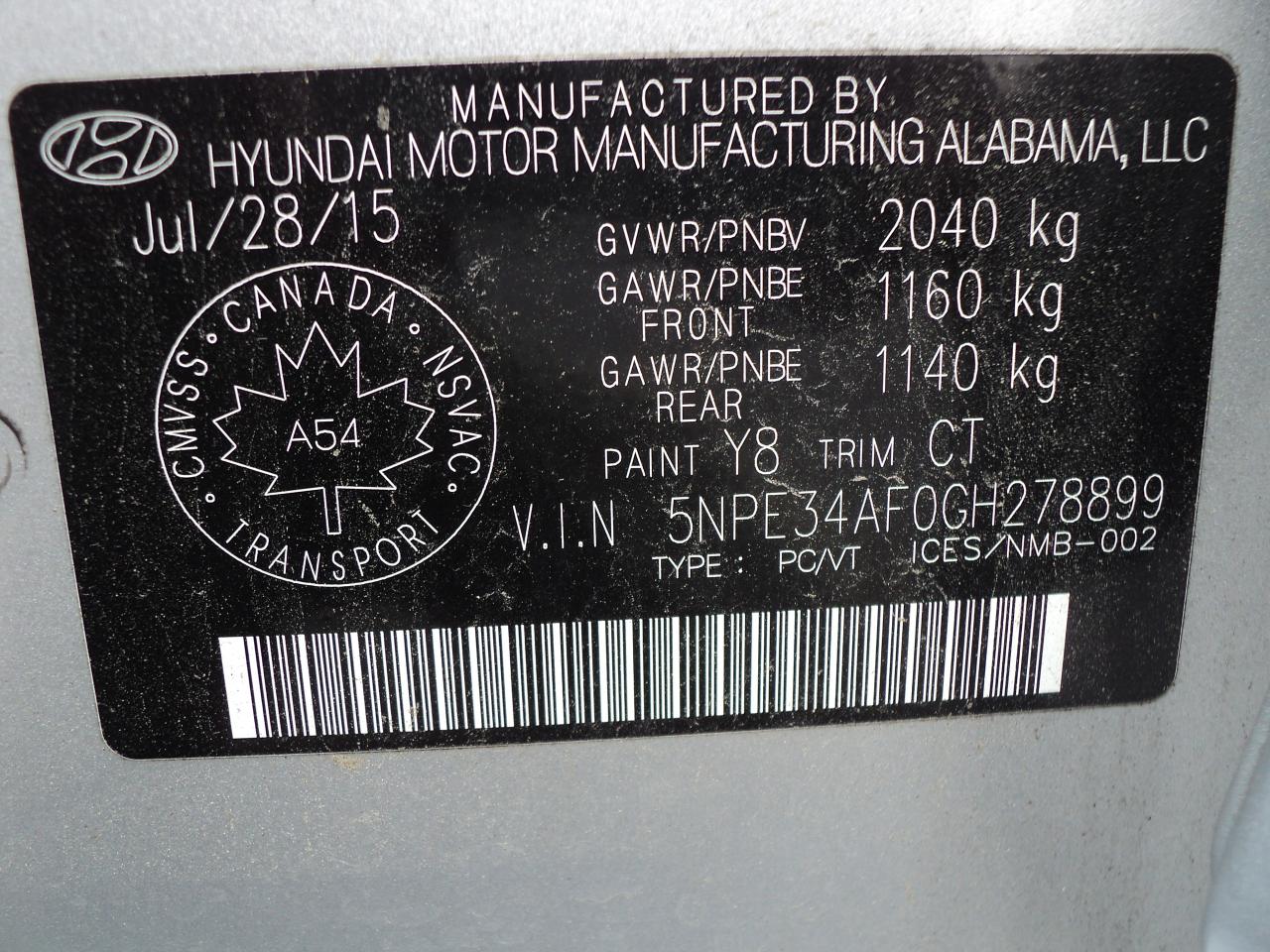 2016 Hyundai Sonata Limited2.4L4cylPanoramicRoofNavLeatherHeatedCooled - Photo #34