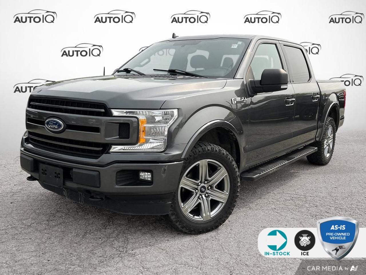 Recent Arrival!<br><br><br>4WD, 2.7L V6 EcoBoost Payload Package, Electronic Locking w/3.73 Axle Ratio, GVWR: 3,129 kg (6,900 lb) Payload Package.<br><br>Gray 2018 Ford F-150 XLT 302A 302A 4D SuperCrew 2.7L V6 EcoBoost 10-Speed Automatic 4WD<br><br><br>Reviews:<br>  * Many owners say the F-150s wide selection of handy and high-tech features plays a major role in its appeal, with the advanced parking and trailer maneuvering systems being common favourites. A commanding driving position, very spacious cabin, and relatively easy-to-use control layouts round out the package. Performance typically rates highly as well, especially from the EcoBoost engines. Source: autoTRADER.ca<p></p>

<h4>AS-IS PRE-OWNED VEHICLE</h4>

<p>This vehicle is being sold AS-IS, unfit, not e-tested, and is not represented as being in roadworthy condition, mechanically sound or maintained at any guaranteed level of quality. The vehicle may not be fit for use as a means of transportation and may require substantial repairs at the purchasers expense. It may not be possible to register the vehicle to be driven in its current condition. This vehicle does not qualify for AutoIQs 7-Day Money Back Guarantee</p>

<p>The buyer of this vehicle will be responsible for all costs associated with passing a Ministry of Transportation Safety Inspection, which is needed to license a vehicle in the Province of Ontario. We are offering this vehicle at a reduced price, as the buyer will be responsible for all costs associated with making this vehicle roadworthy. We have not inspected this vehicle mechanically and do not know what repairs/costs are involved in getting it roadworthy. It may or may not have mechanical, cosmetic, safety and/or emissions issues. By allowing you to choose where and how you want the certifications completed, you have an opportunity to save money!</p>

<p>SPECIAL NOTE: This vehicle is reserved for AutoIQs retail customers only. Please, no dealer calls. Errors and omissions excepted.</p>

<p>*As-traded, specialty or high-performance vehicles are excluded from the 7-Day Money Back Guarantee Program (including, but not limited to Ford Shelby, Ford mustang GT, Ford Raptor, Chevrolet Corvette, Camaro 2SS, Camaro ZL1, V-Series Cadillac, Dodge/Jeep SRT, Hyundai N Line, all electric models)</p>

<p>INSGMT</p>