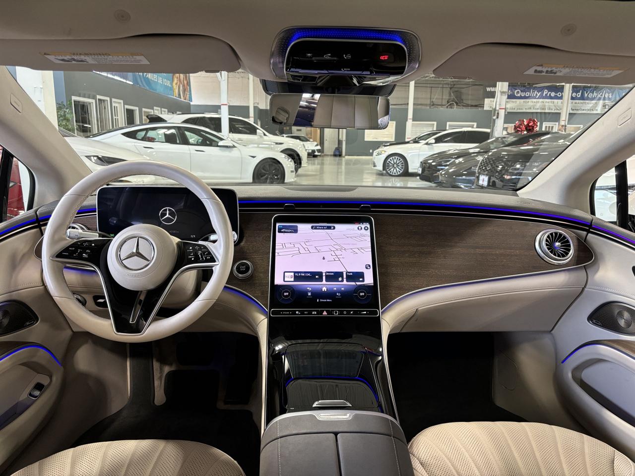 2022 Mercedes-Benz E-Class EQS450+|SEDAN|CREAMLEATHER|BURMESTER|WOOD|AMBIENT| - Photo #15