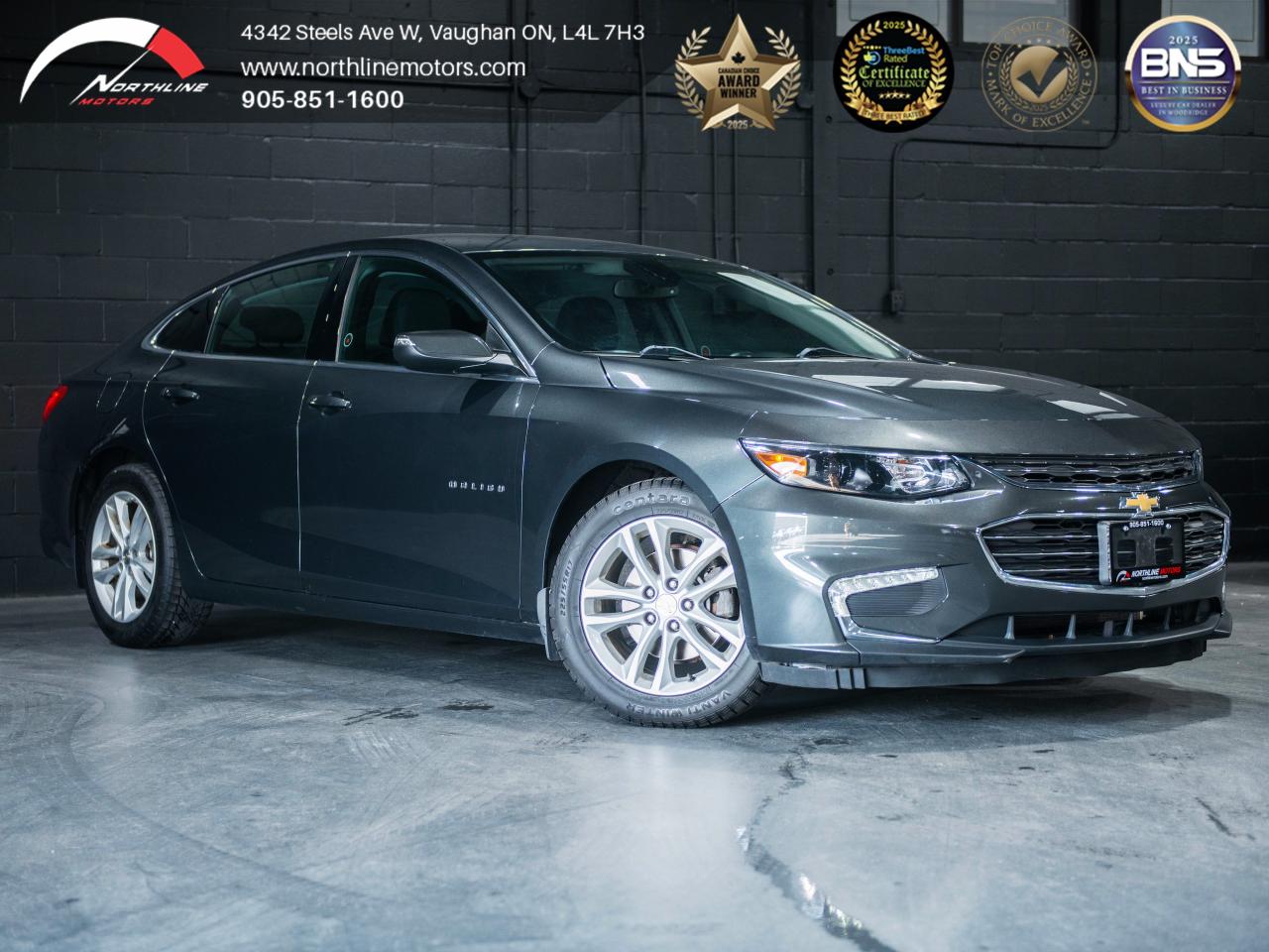 Used 2018 Chevrolet Malibu LT w-1LT/CAM/PUSH START/NO ACCIDENT/BLUETOOTH for sale in Vaughan, ON