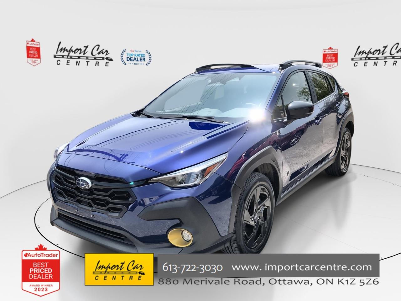 Used 2024 Subaru XV Crosstrek Onyx ONYX, EYESIGHT, HTD. SEATS & STEER., BK.CAM, for sale in Ottawa, ON