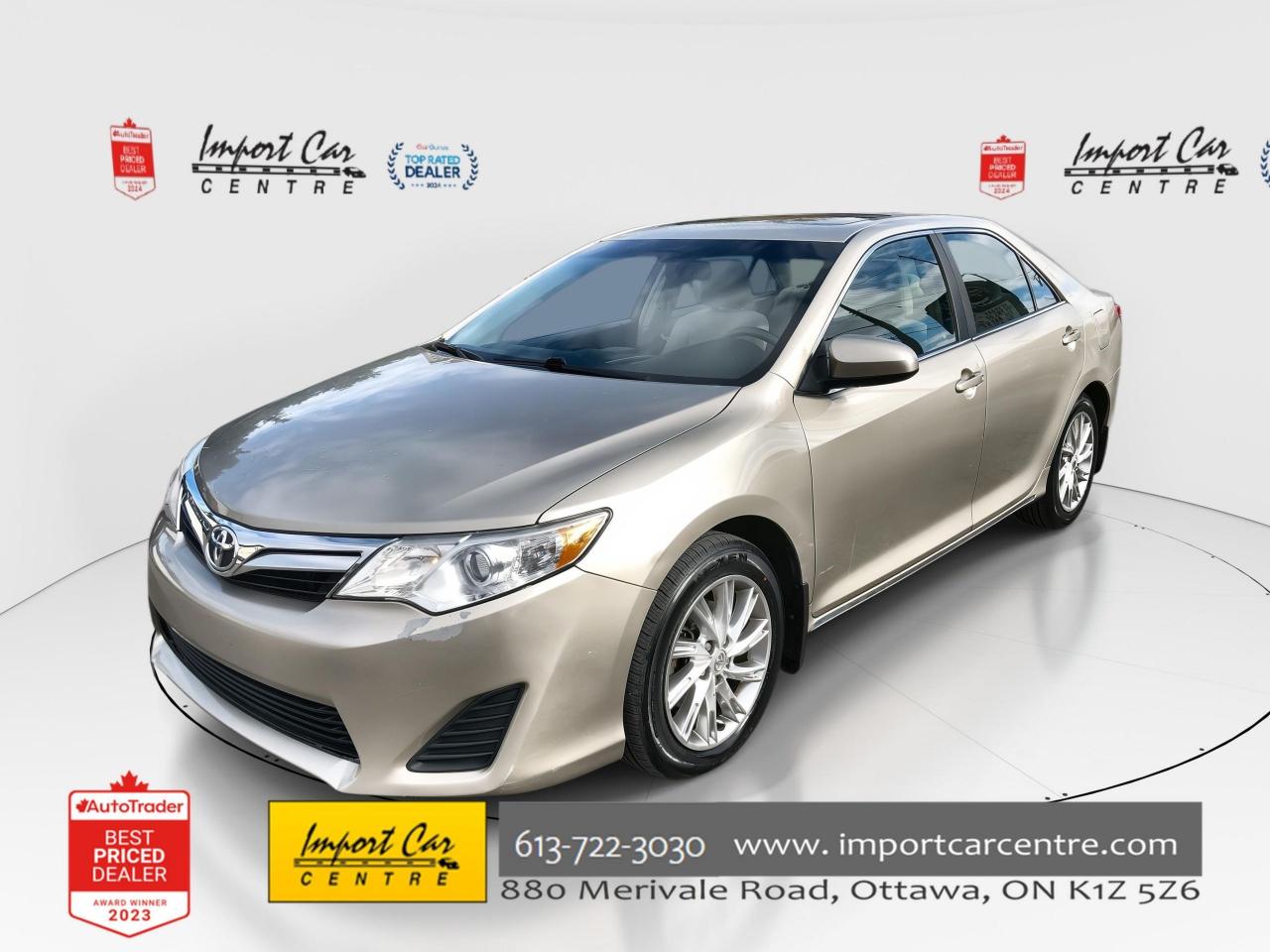 Used 2014 Toyota Camry LE VALUE PACKAGE, ROOF, BK.CAM, ALLOYS for sale in Ottawa, ON