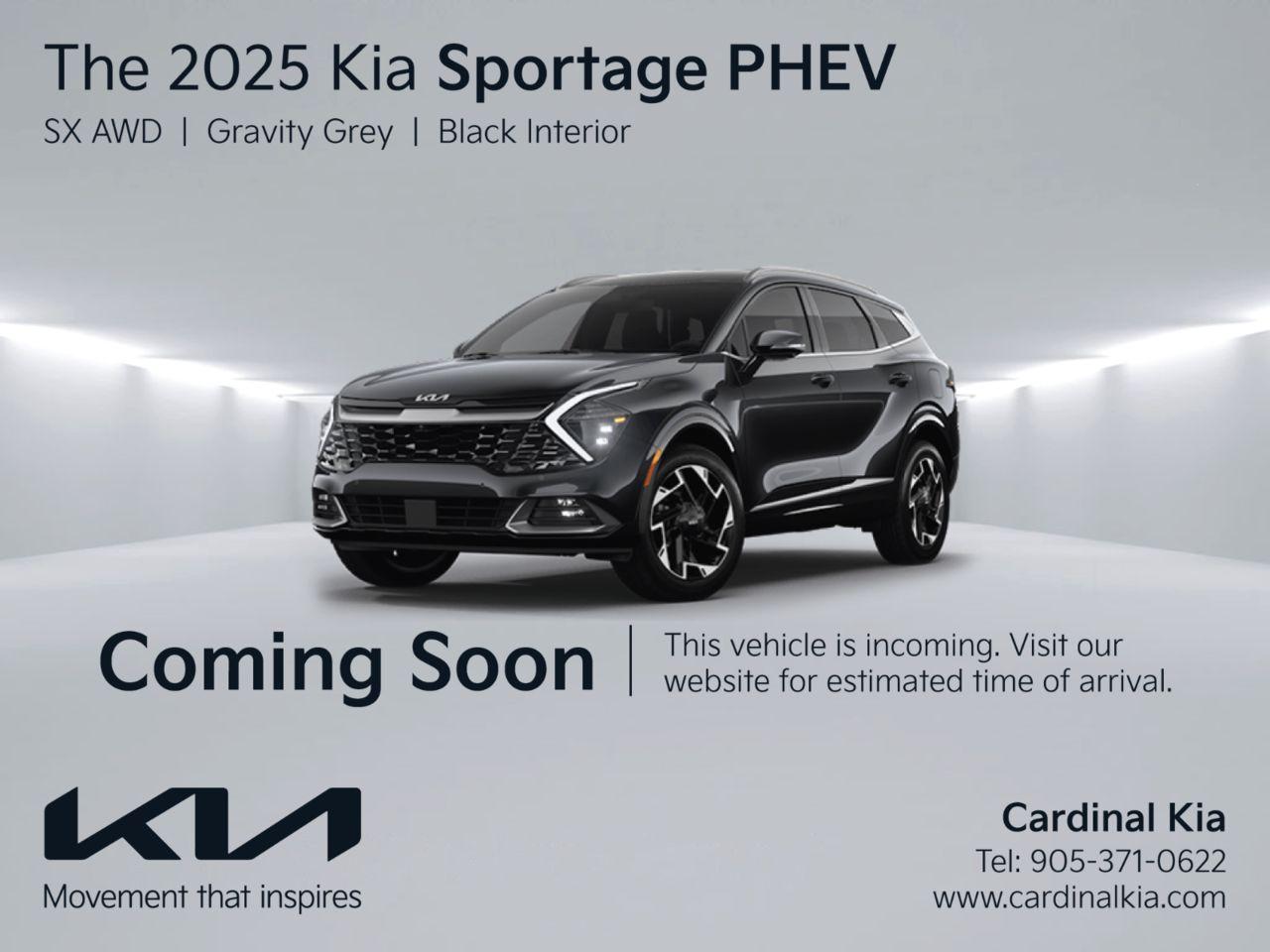 New 2025 Kia Sportage PHEV SX - Black Interior for sale in Niagara Falls, ON
