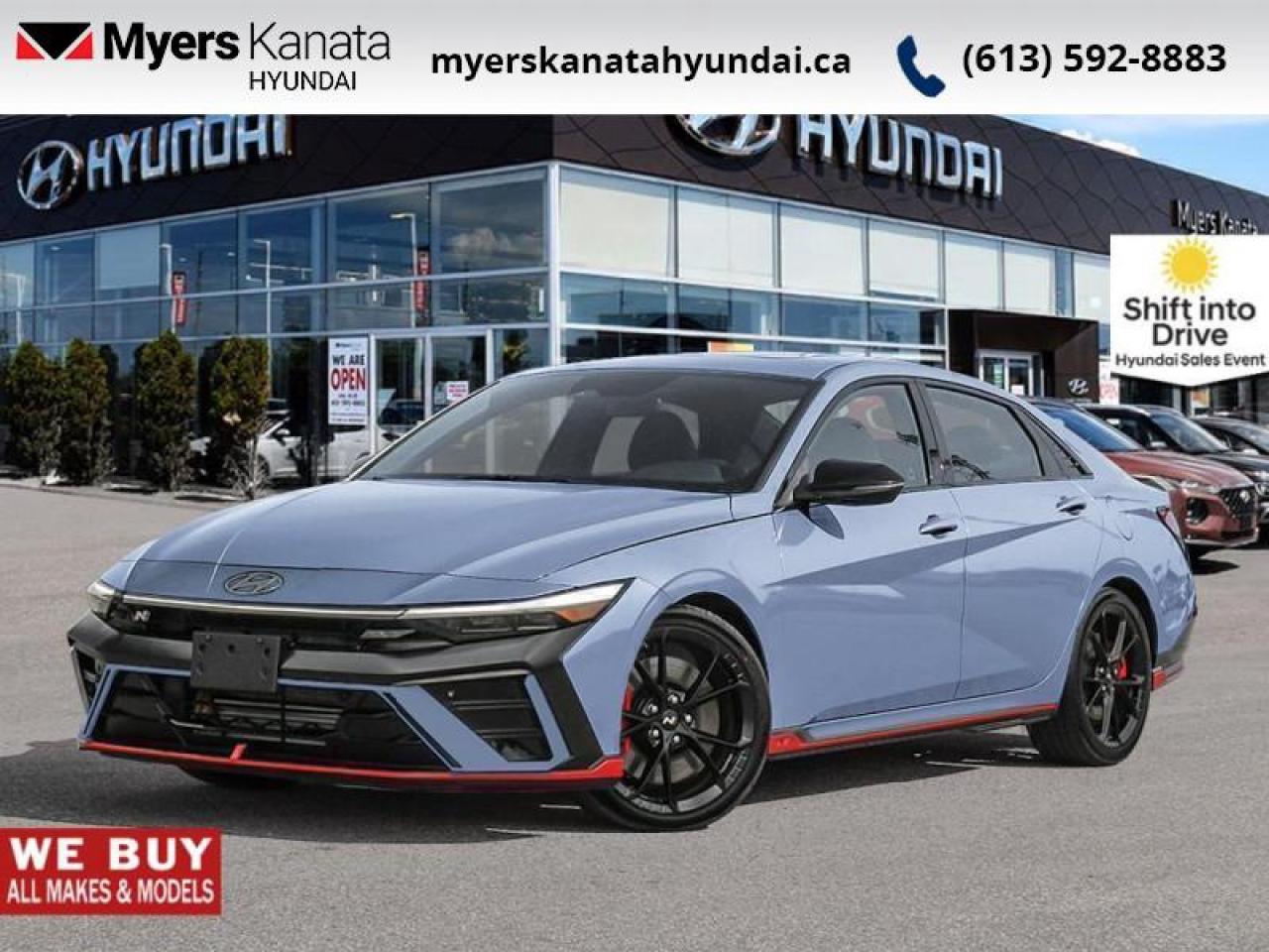 New 2025 Hyundai Elantra N DCT  - Sunroof -  Premium Audio - $140.40 /Wk for sale in Kanata, ON