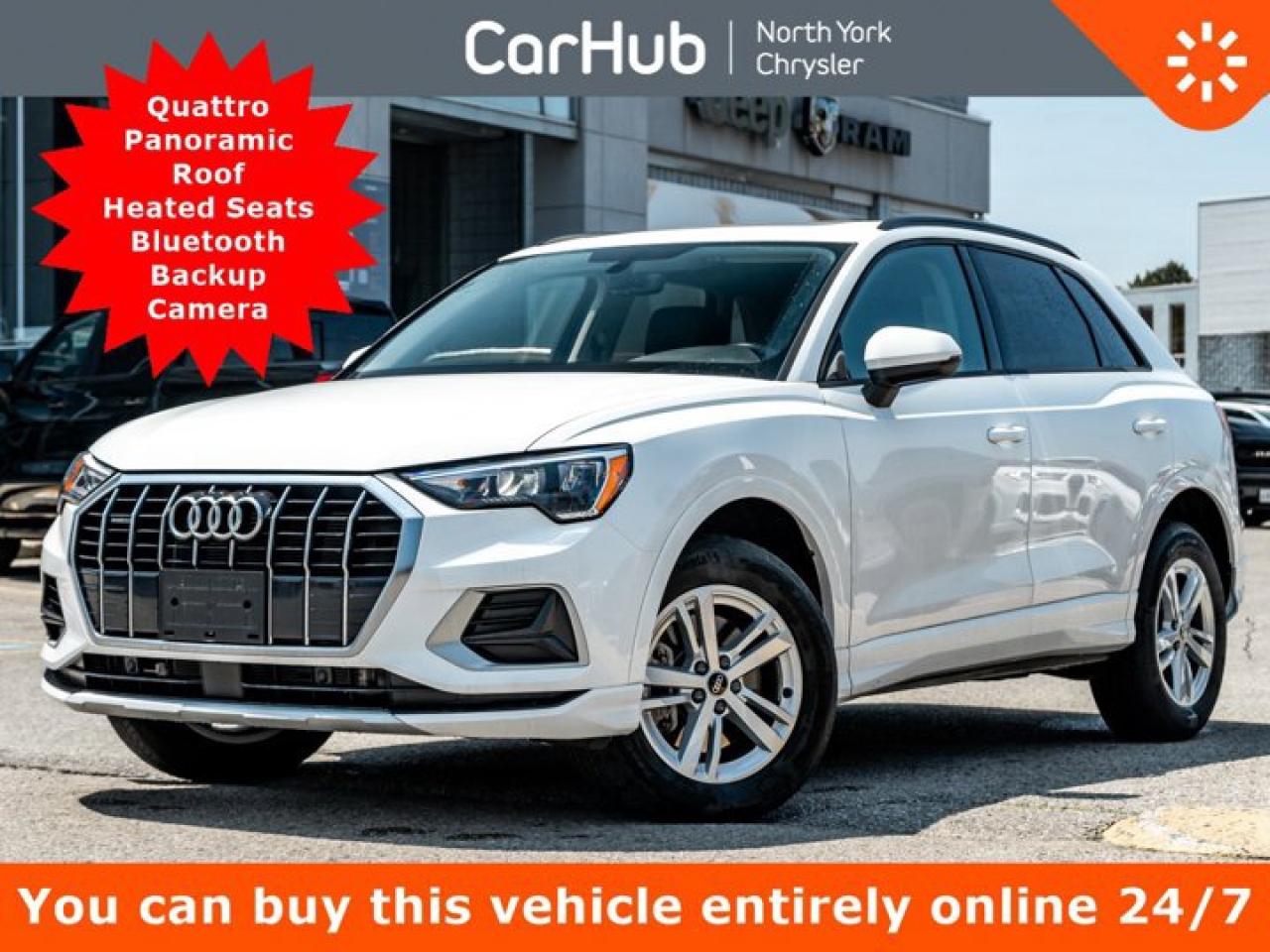 Used 2022 Audi Q3 Komfort Quattro Panoroof Heated Seats Bluetooth Backup Cam for sale in Thornhill, ON