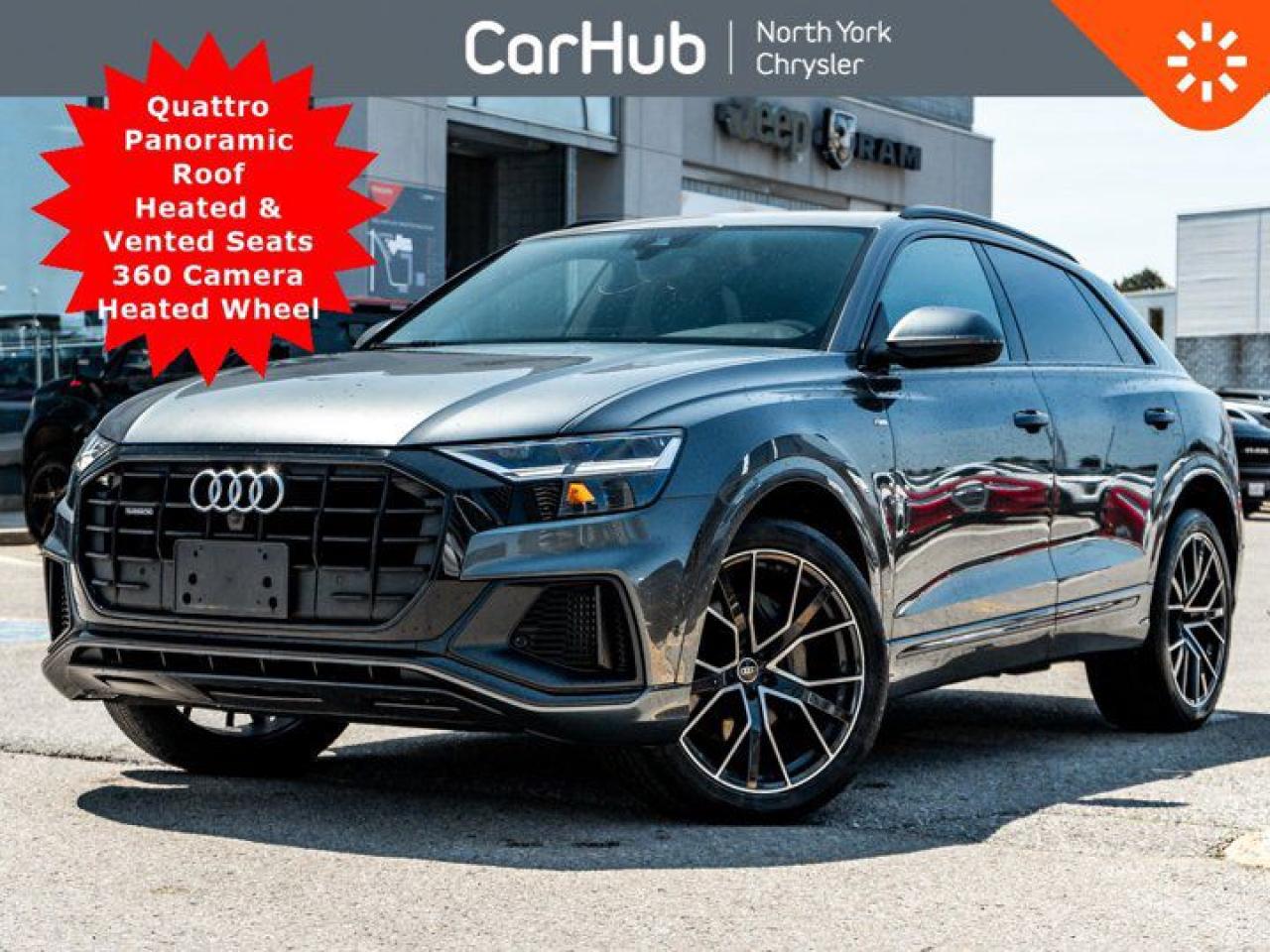 Used 2021 Audi Q8 Progressiv Quattro Panoroof Heated Vented Seats 360 Cam Heated Wheel for sale in Thornhill, ON