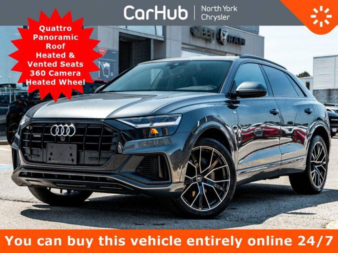 Used 2021 Audi Q8 Progressiv Quattro Panoroof Heated Vented Seats 360 Cam Heated Wheel for sale in Thornhill, ON