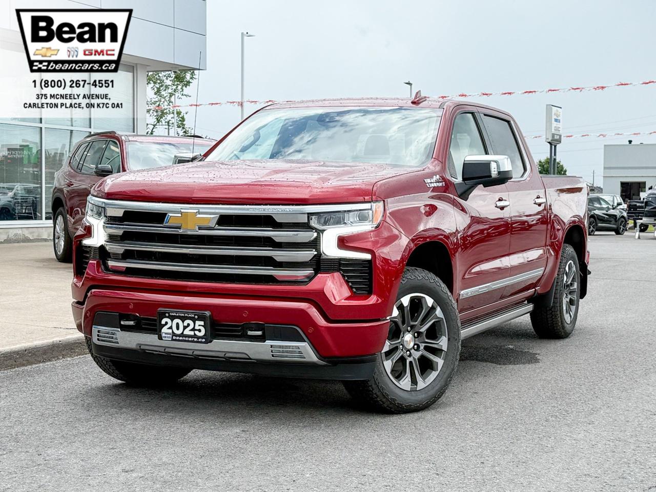 New 2025 Chevrolet Silverado 1500 High Country 5.3L V8 WITH REMOTE START/ENTRY, HEATED SEATS, HEATED STEERING WHEEL, VENTILATED SEATS, HD SURROUND VISION for sale in Carleton Place, ON